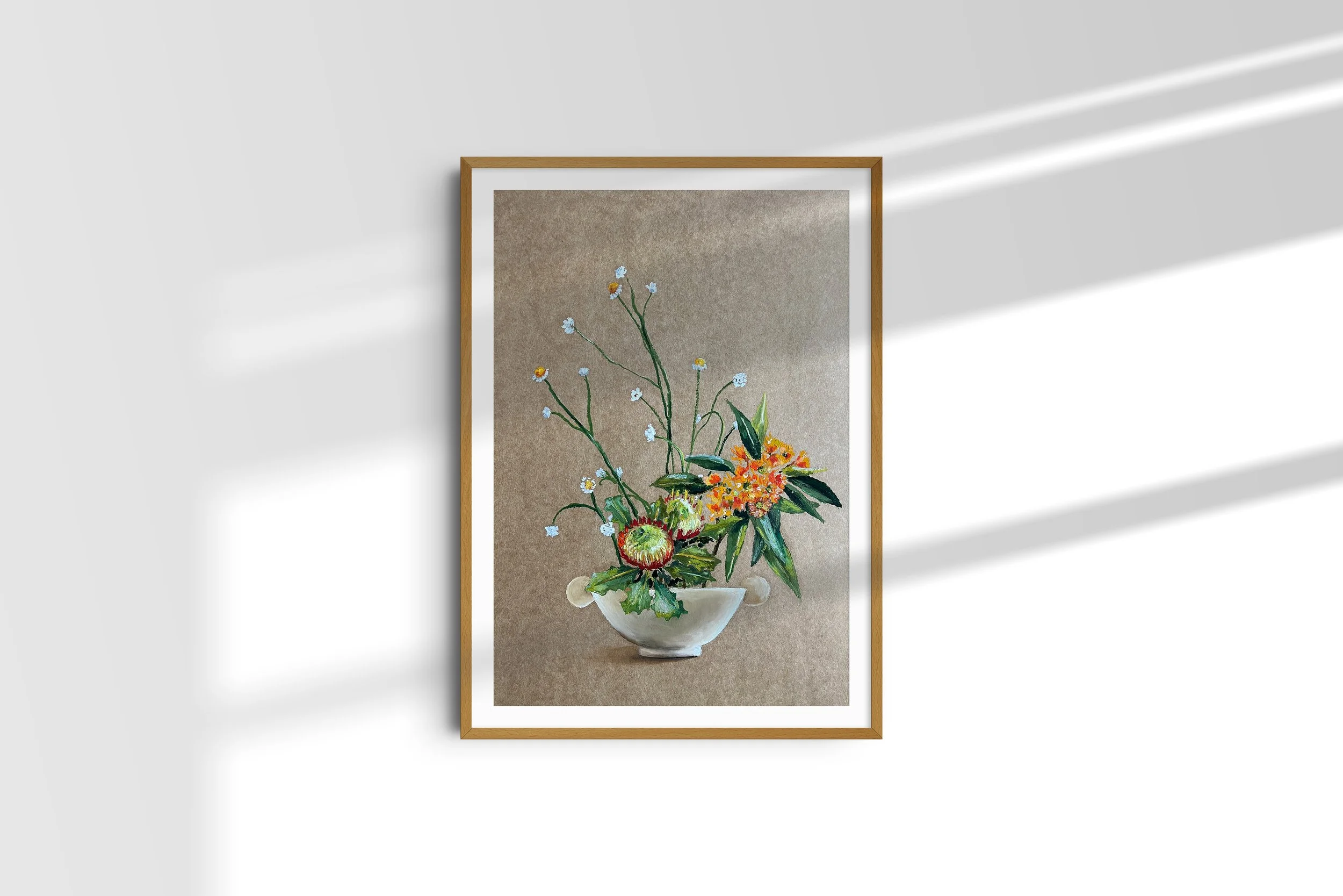 Banksia Heliantha, Ammobium Daisy and Flowering Gum.jpg
