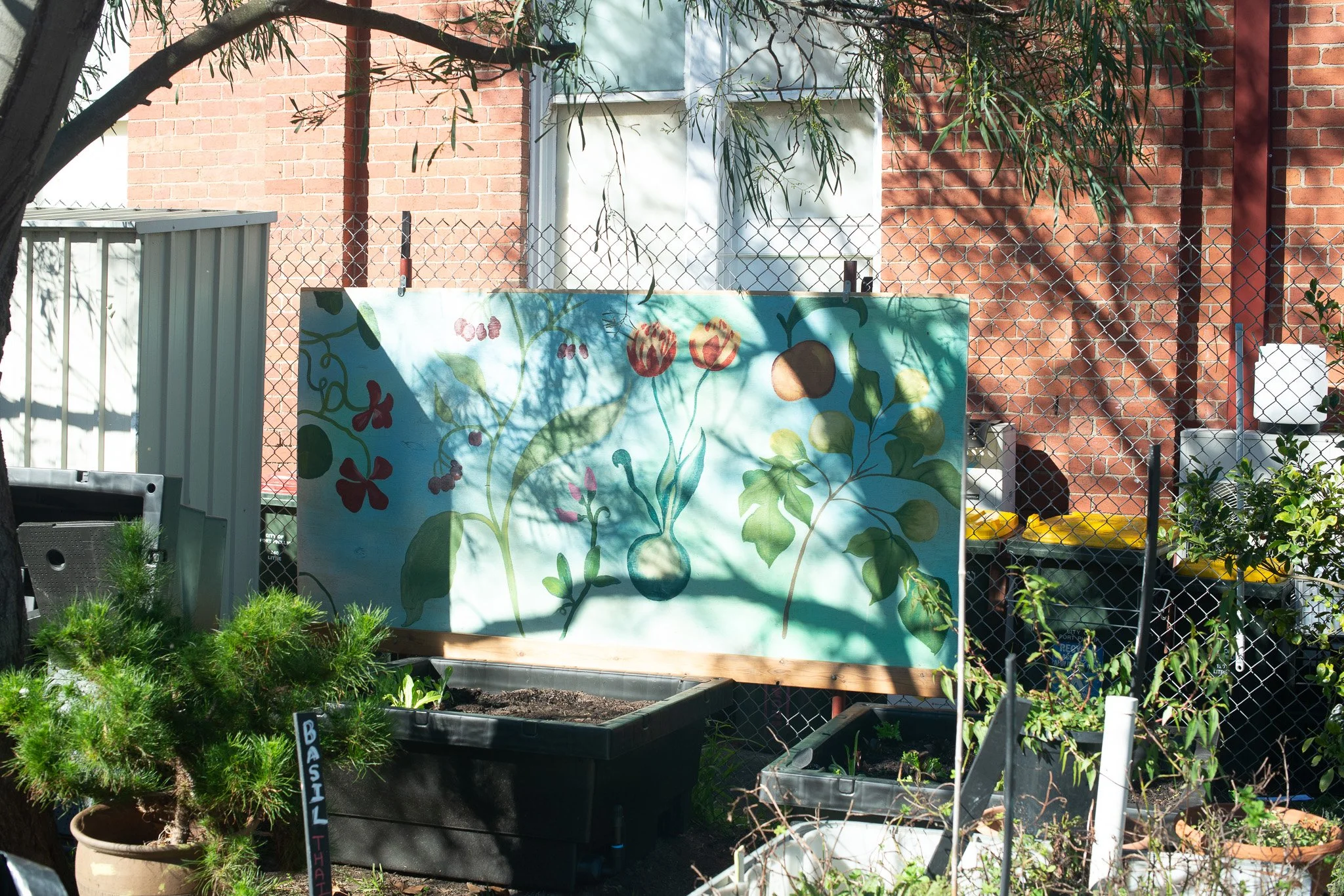 Sarah Hankinson Botanical Nature Garden Mural Melbourne12.jpg