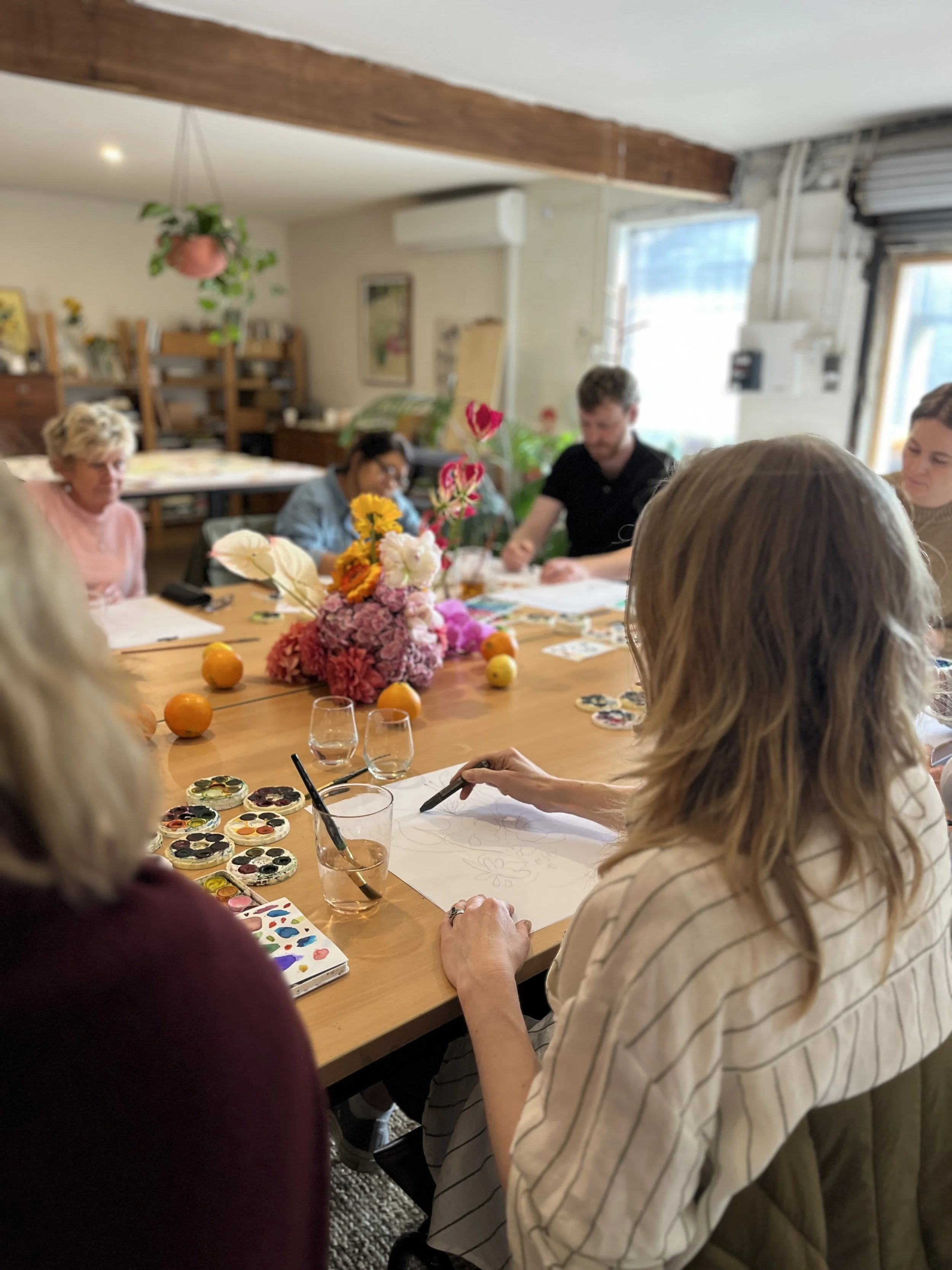 Sarah Hankinson_watercolour_Drawing Art Class Botanical Incursion Workshop9.jpg