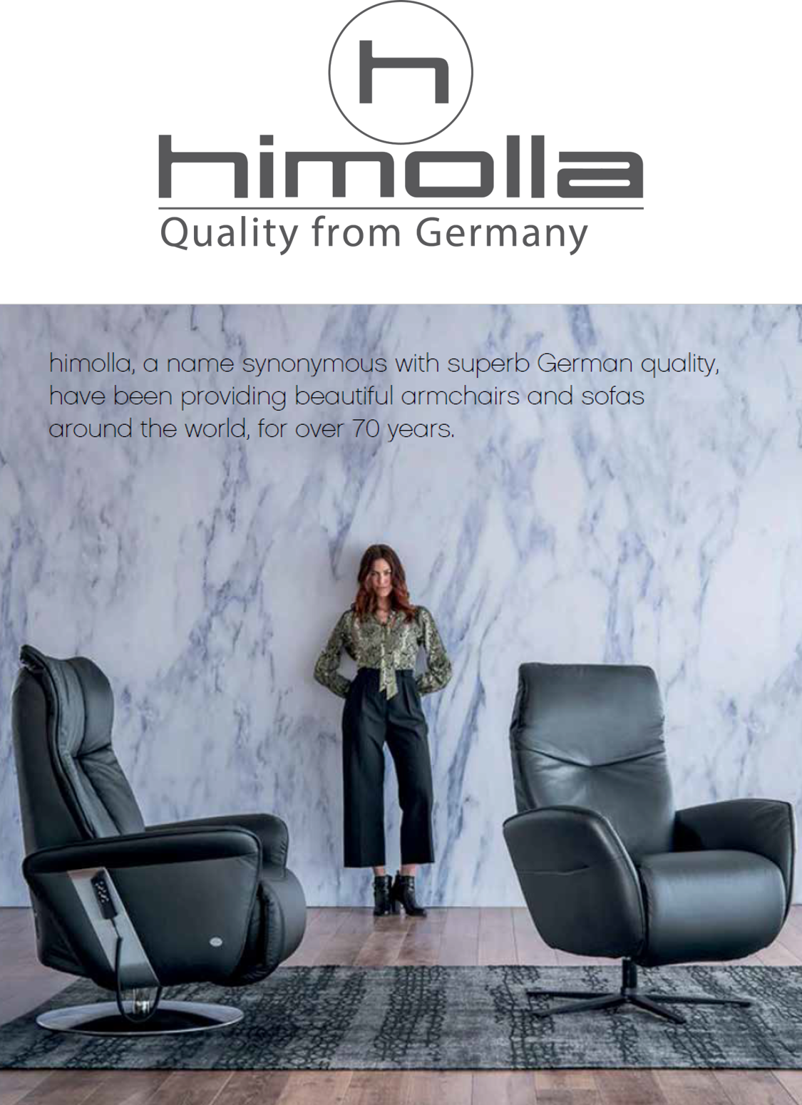 Globe Interiors is excited to introduce our new range of Sofas and Recliners from Himolla. Our exclusive range of designs and size options along with a choice of electric or manual adjustments as well as a great selection of leathers and fabrics ensures you will find the perfect product for you and your home