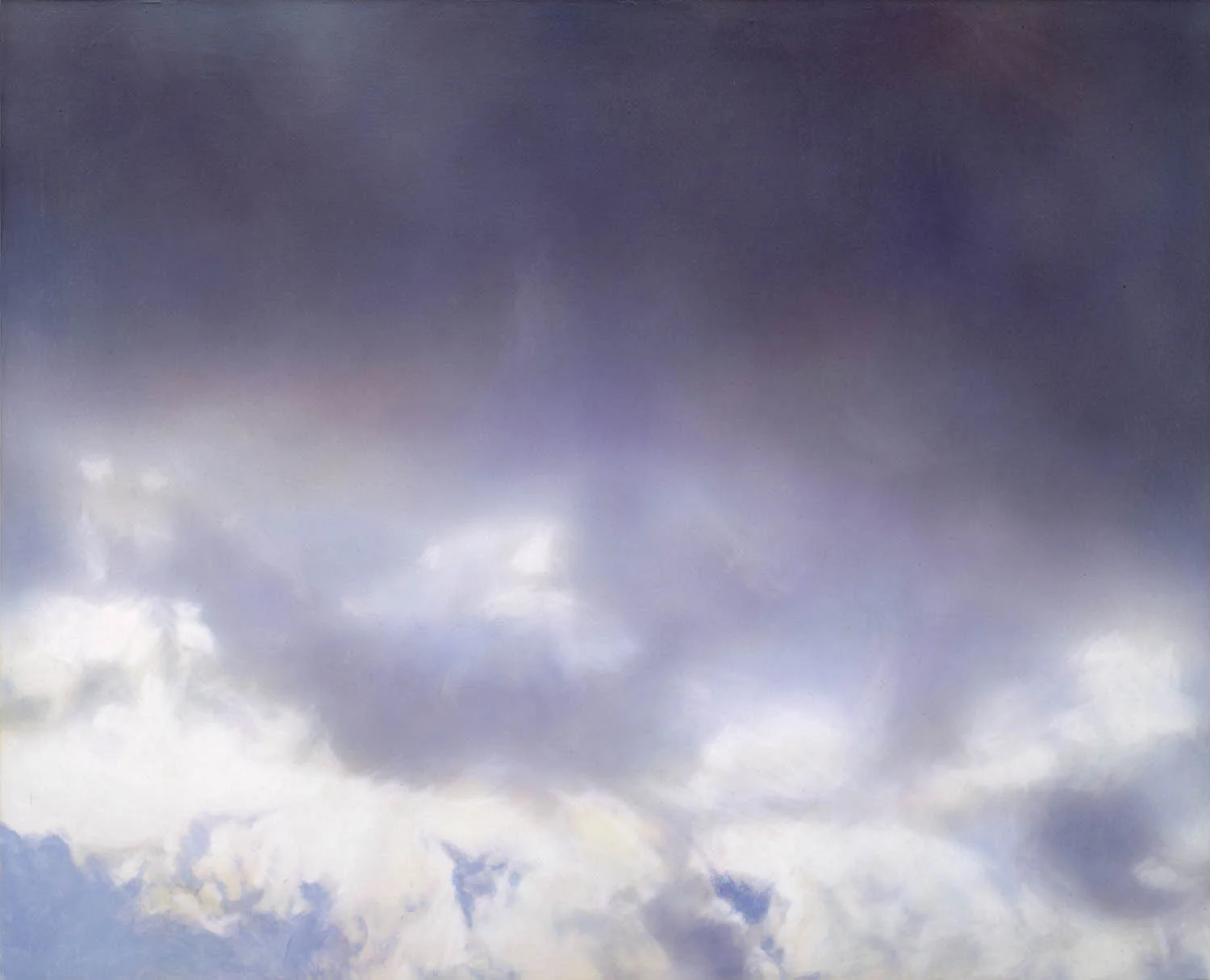 Small Cloud (5) Polymer emulsion on panel 16 x 20 inches 2003