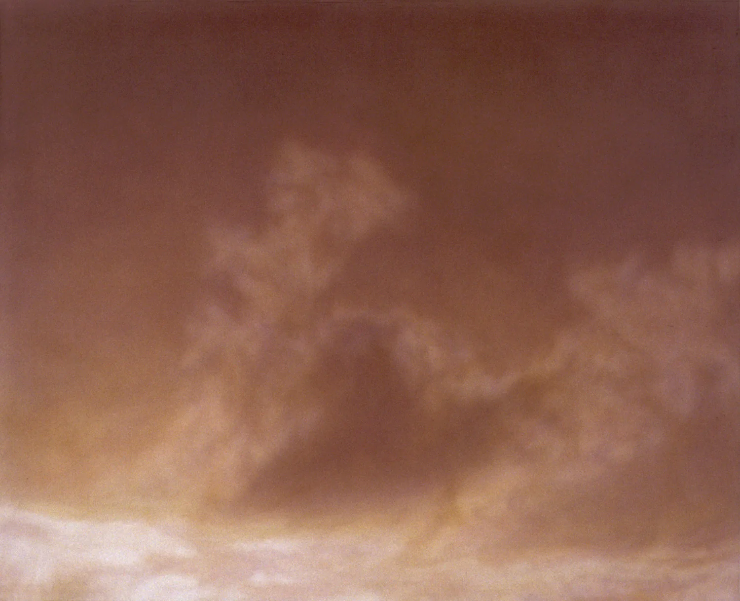 Small Sunset (3) Polymer emulsion on panel 16 x 20 inches 2002
