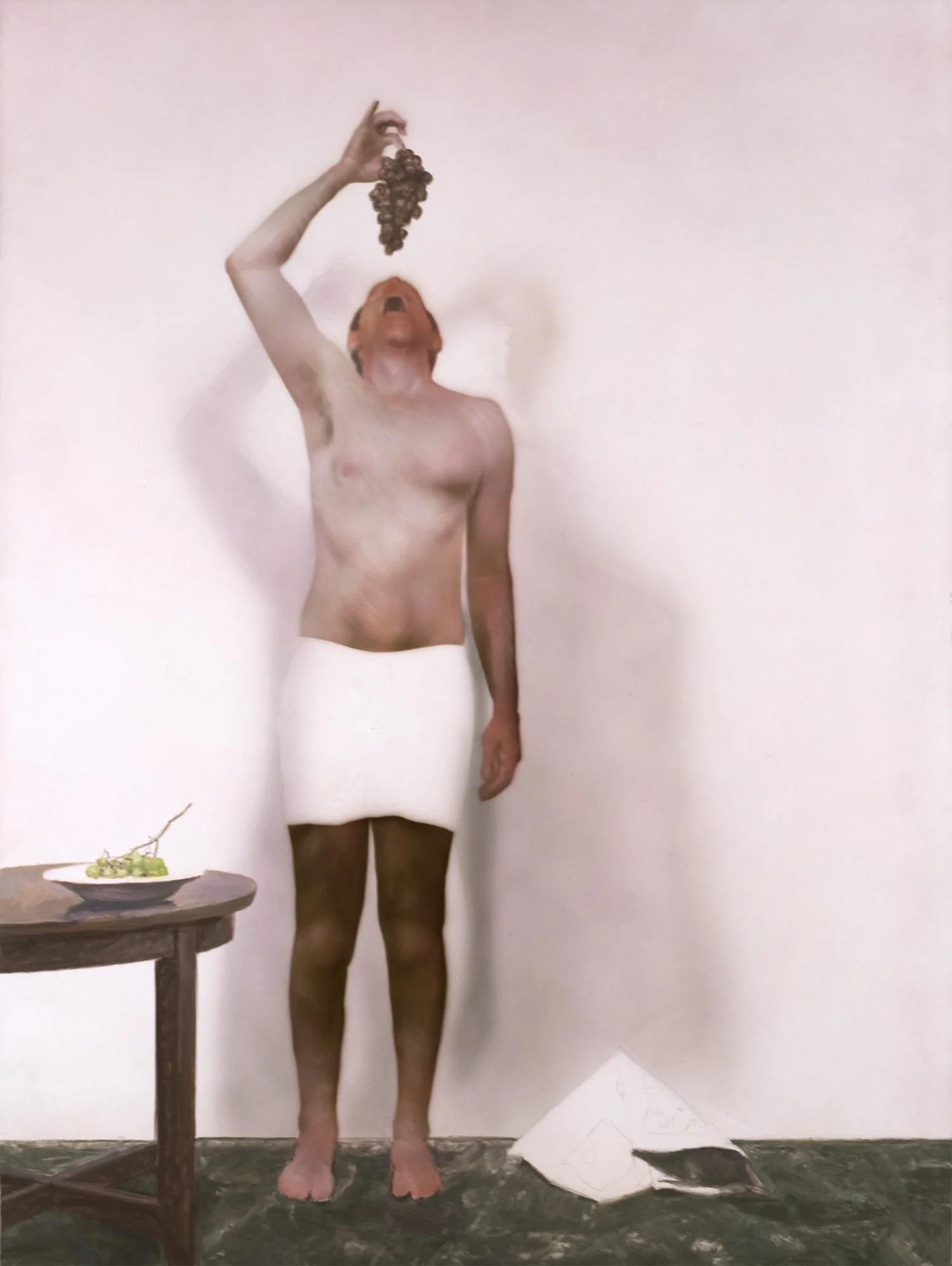 Bacchus in the Studio Polymer emulsion and oil on honeycomb panel 30 x 22 1/2 inches 2007