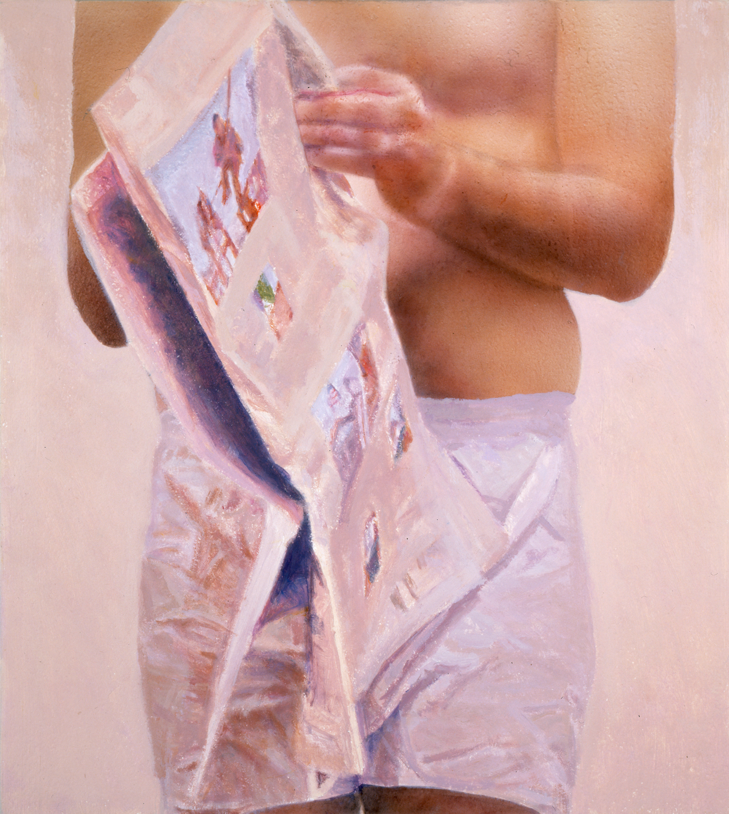Tightrope Oil and polymer emulsion on honeycomb panel 10 x 8 3/4 inches 2005