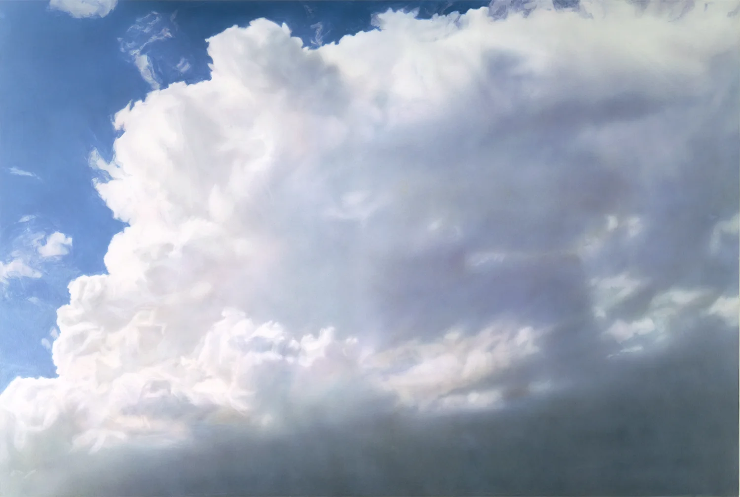 Cloud (#2) Casein and polymer emulsion on honeycomb panel 28 x 42 inches 2000