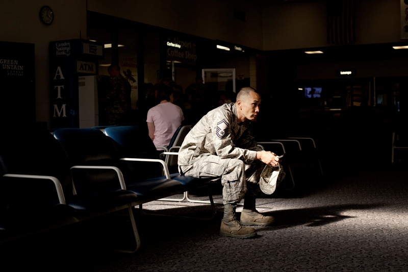  US Army Senior Master Sergeant Michael Du, 4th Combat Camera (Combat photographer) from California is bound for Afghanistan. Du is 37 years old and is touring Afghanistan for the first time. 