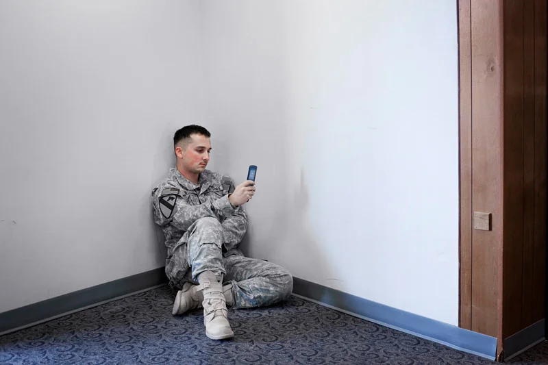  23 year old Sergeant Robert Weiss from South Carolina, 4/6 Infantry (4th Brigade Combat Team) 1st Armoured Division. Returning from his 2nd deployment with the US Army, Weiss spent 12 months in IRAQ. His girlfriend is at work and is unable to talk o