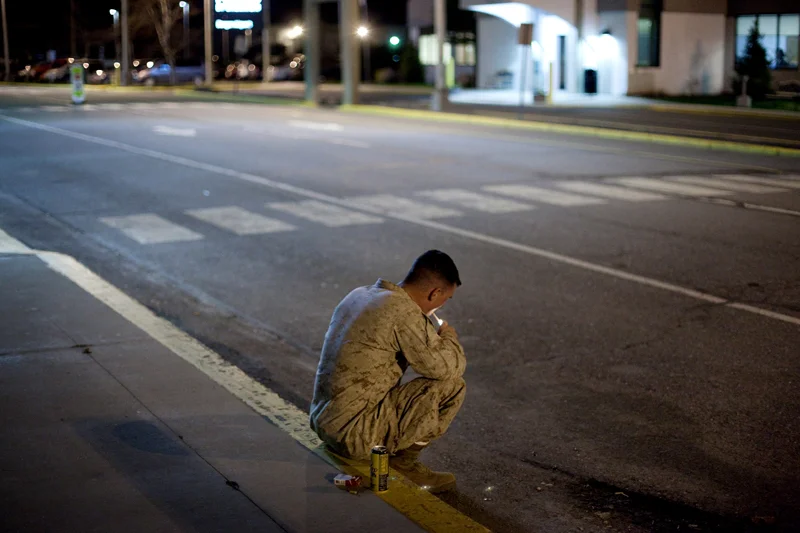  21 year old Lance Corporal Shane McBride from Virginia, 3rd Battalion 4th Marines returned from his first tour of Afghanistan where he was posted for 7 months. 