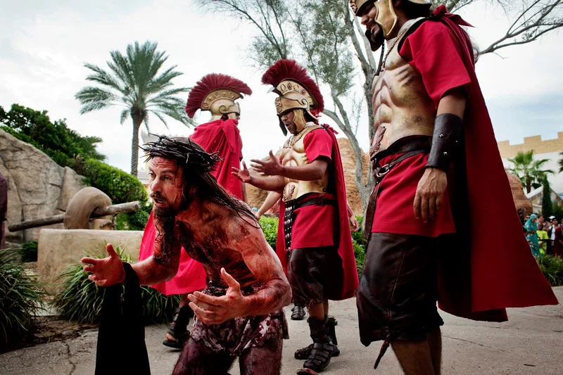  Jesus is beaten by Roman soldiers. 