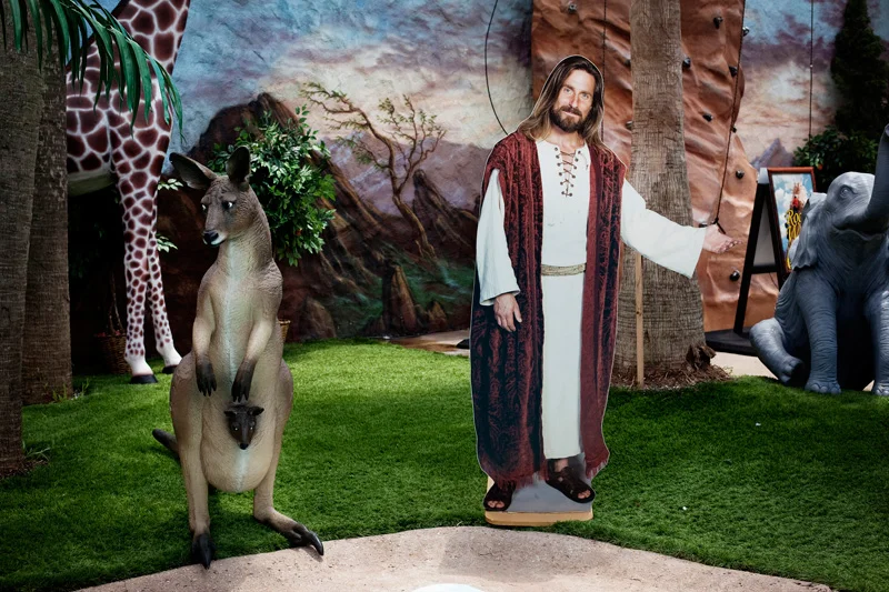  Jesus and a kangaroo. 