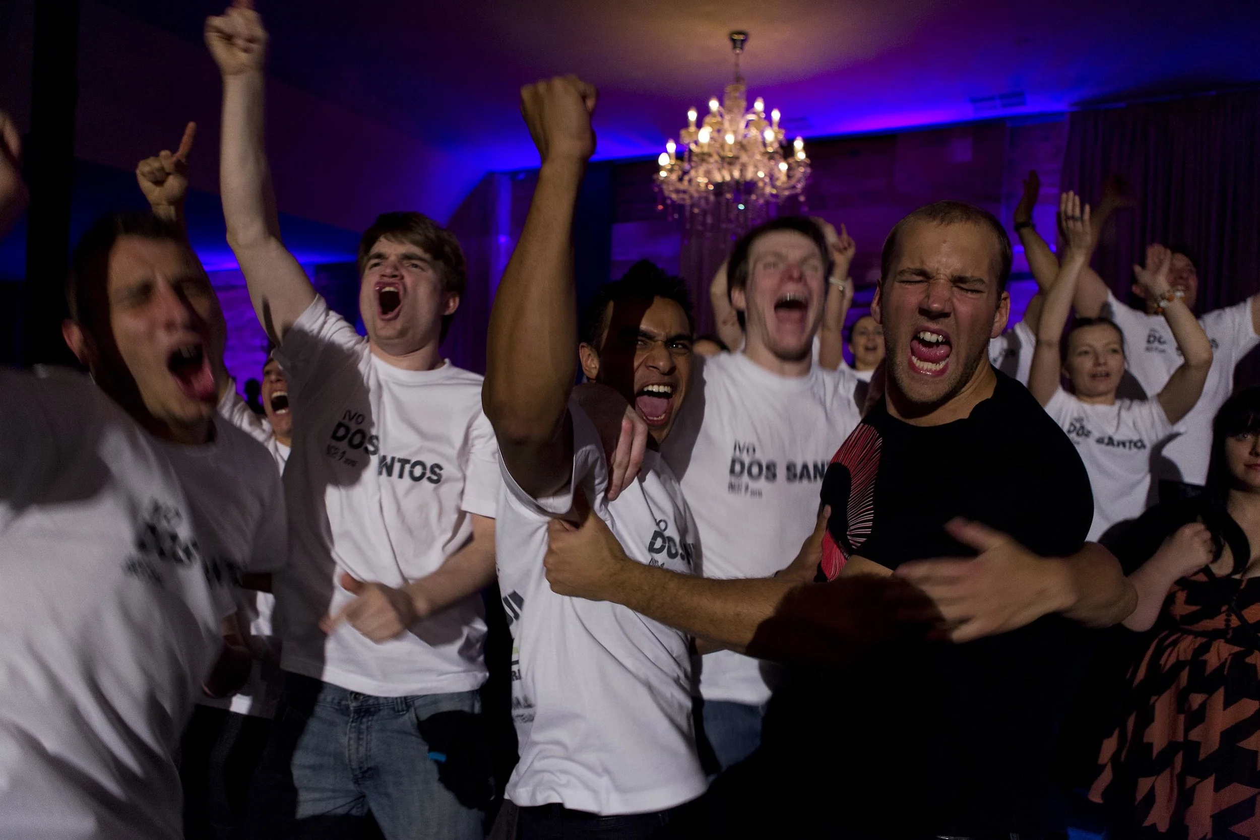  The intensity of the fight takes a strong emotional toll on members of the crowd at the Australian Fighting Championship, Melbourne Pavilion, Victoria. 
