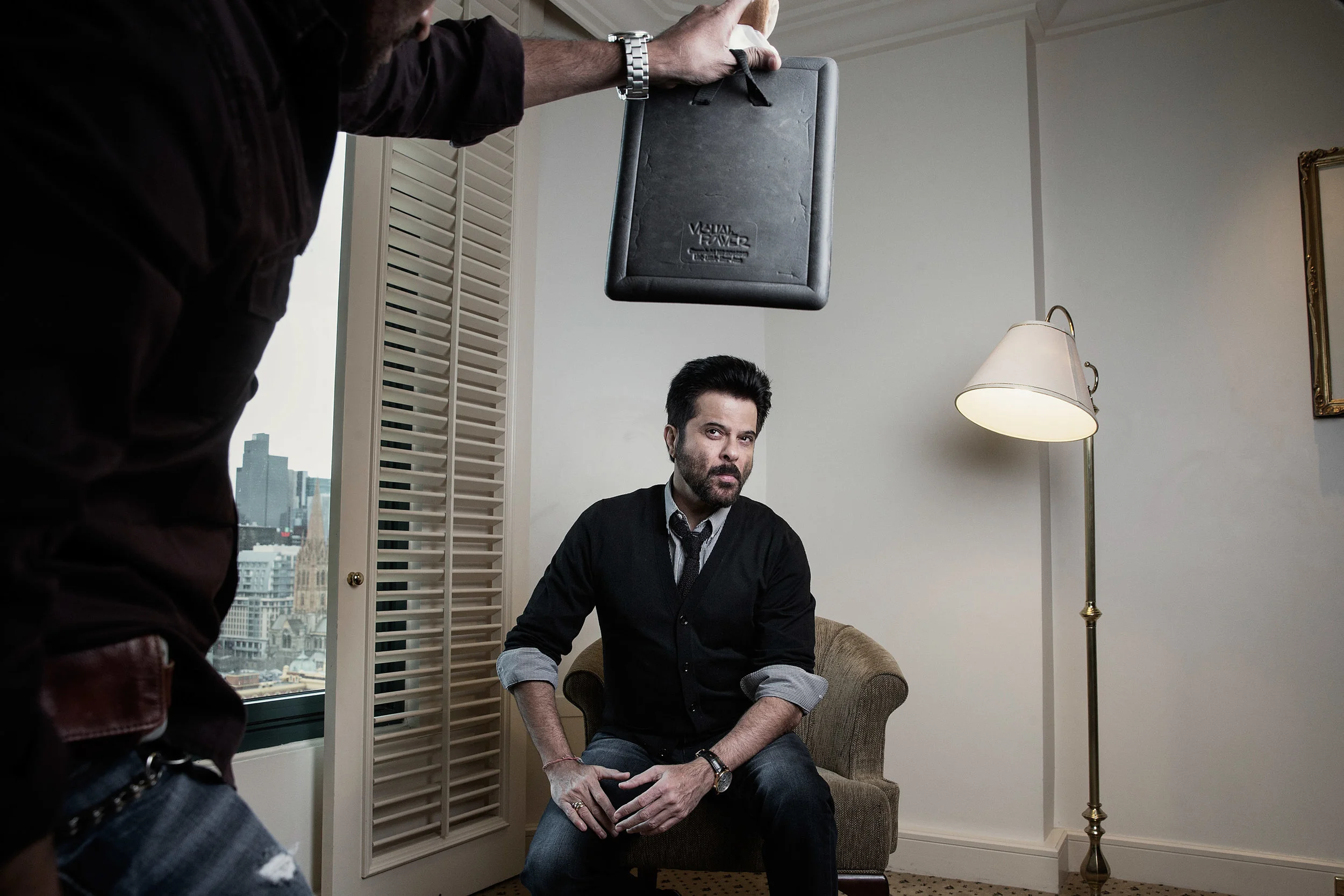  Indian film star Anil Kapoor is in Australia for the Indian Film Festival of Melbourne. Photograph for The Age. 