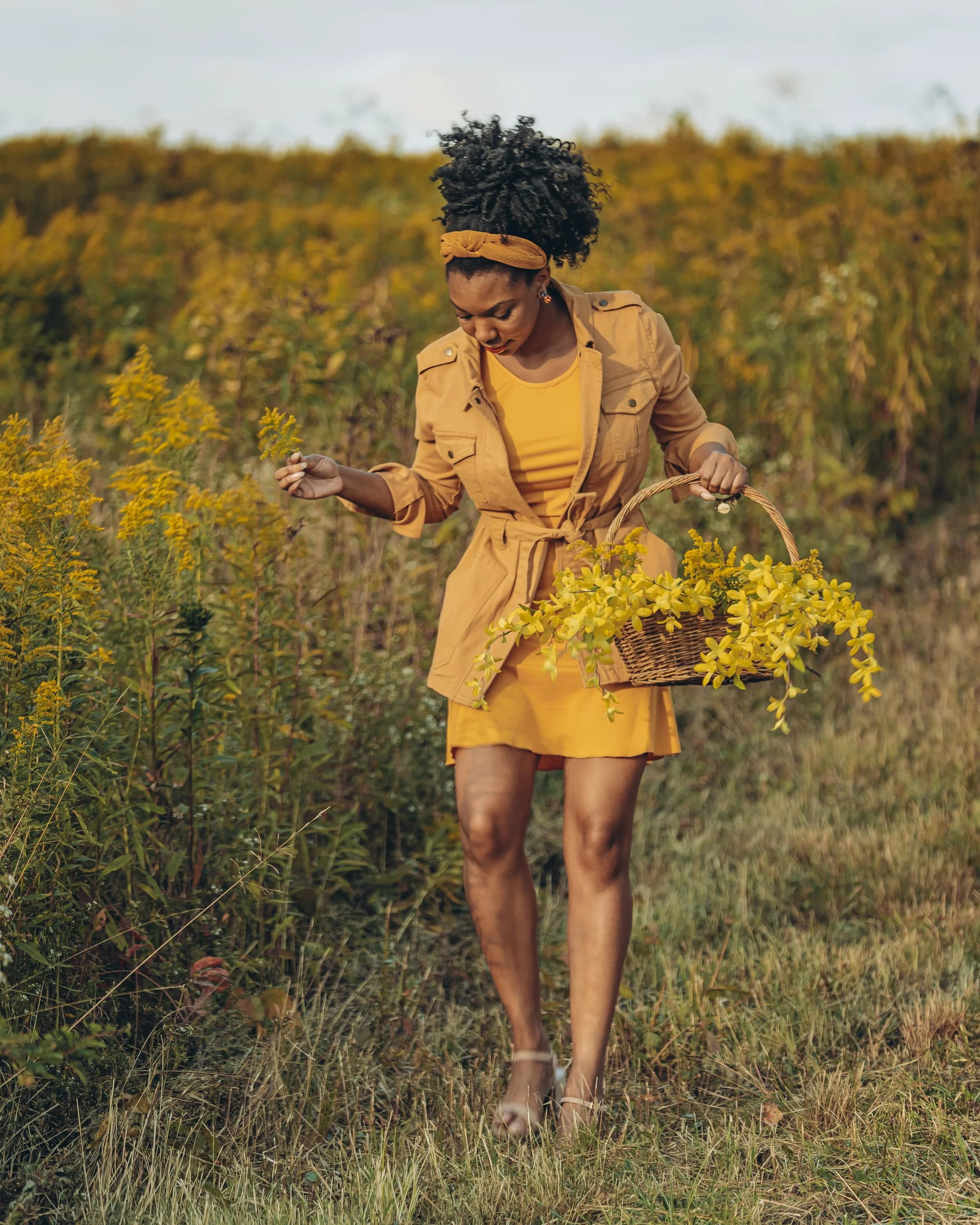 Mustard Yellow Monochromatic Look with 