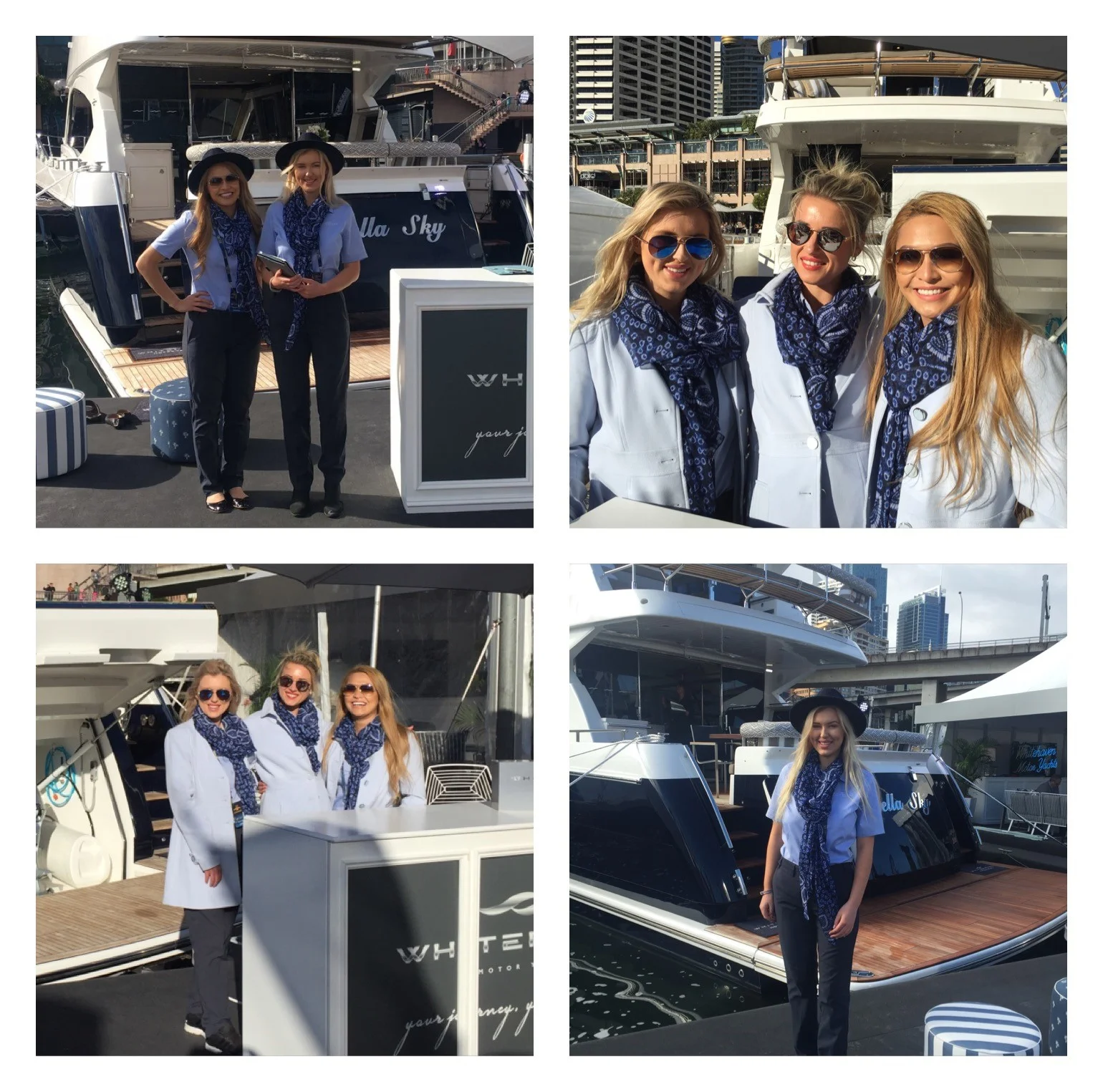      

 
   Huge thanks to Jane and the team at PMA for providing us with 2 outstanding hostesses for our stand at the Sydney International Boat Show. Regina and Samantha are a credit to your organisation, they were diligent, courteous, friendly and 