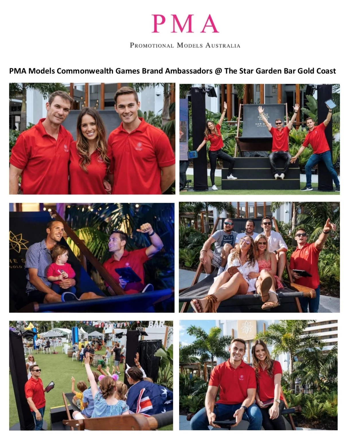 COMMONWEALTH GAMES GOLD COAST BRAND AMBASSADORS