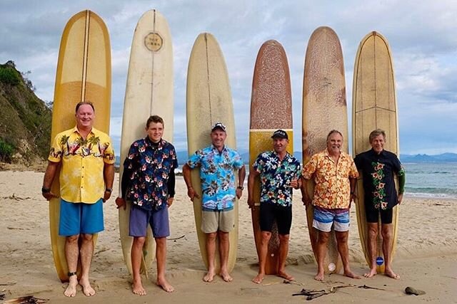 Looking forward to getting this sort of &lsquo;stoke&rsquo; back in our lives. Imagine the stories those boards could tell. The collective age of the boards is nearly 400 years. The surfers are a bit younger !