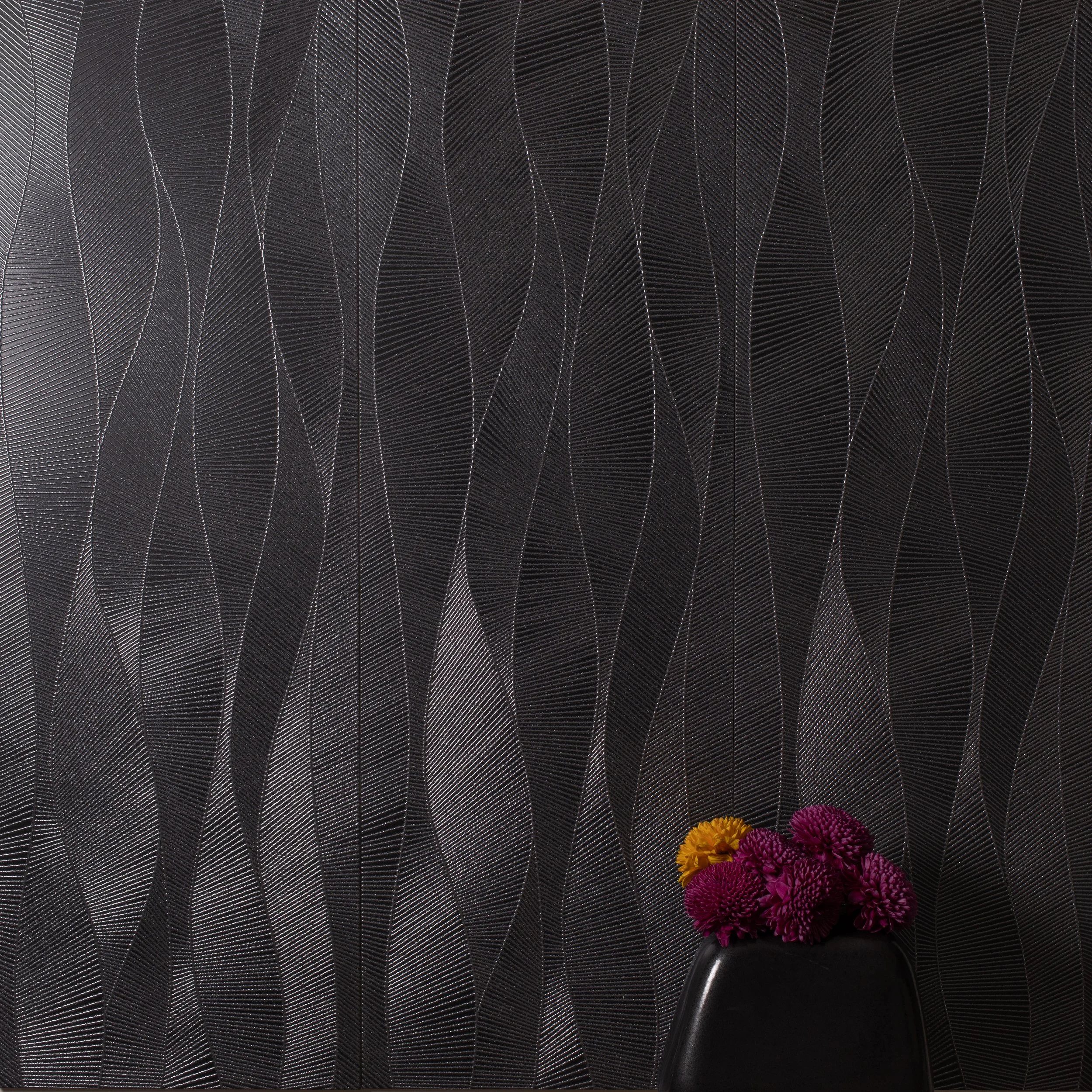 MKT70320_Ripple_Metallic_Black_Matte_12x36_Grouted_Board_20250716_001.jpg