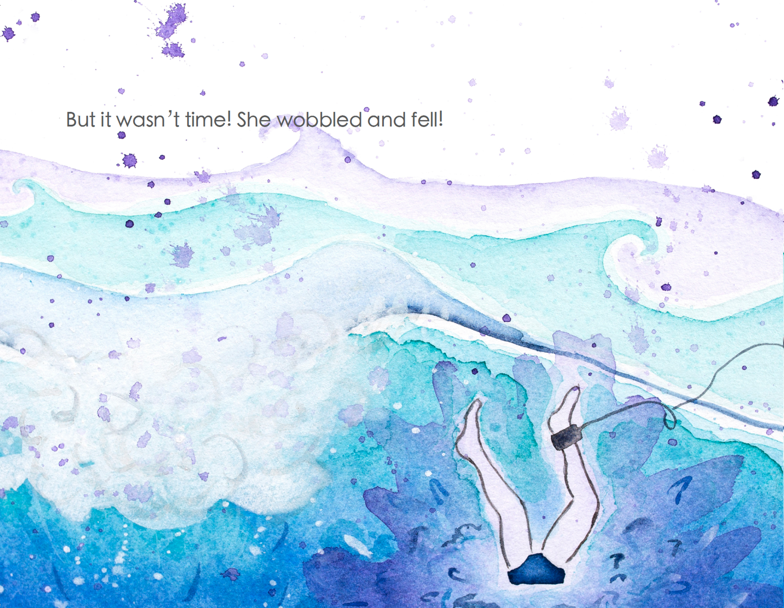 Queenie-Wahine-Kid's-book-on-Surfing-wipeout