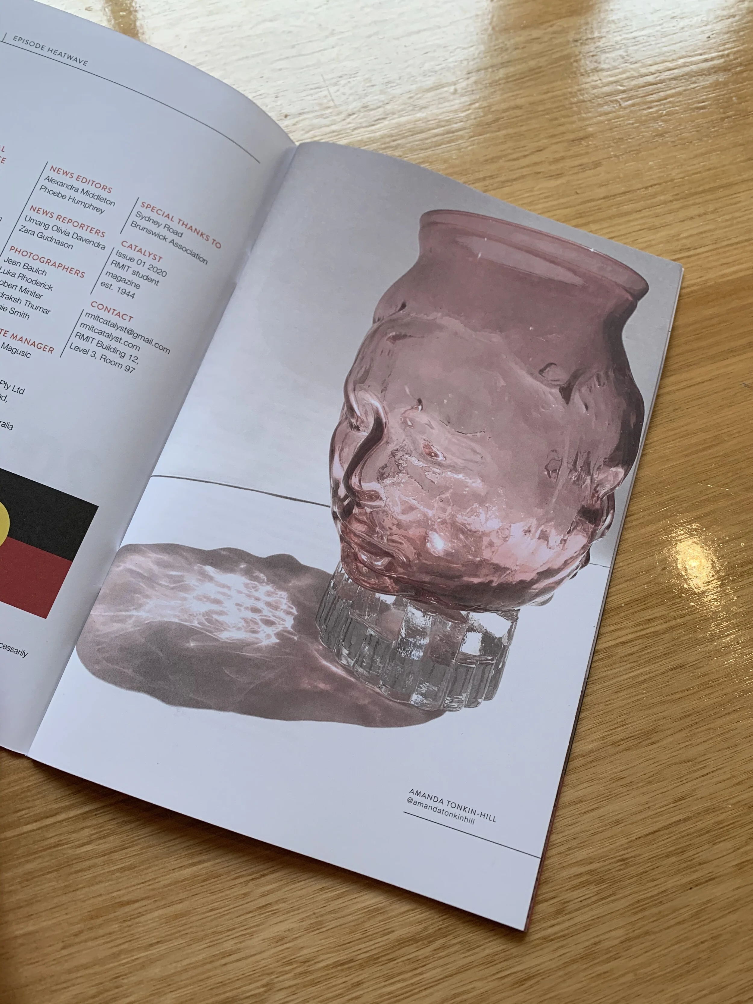 February 2020 Edition of RMIT Catalyst magazine featuring work of the artist
