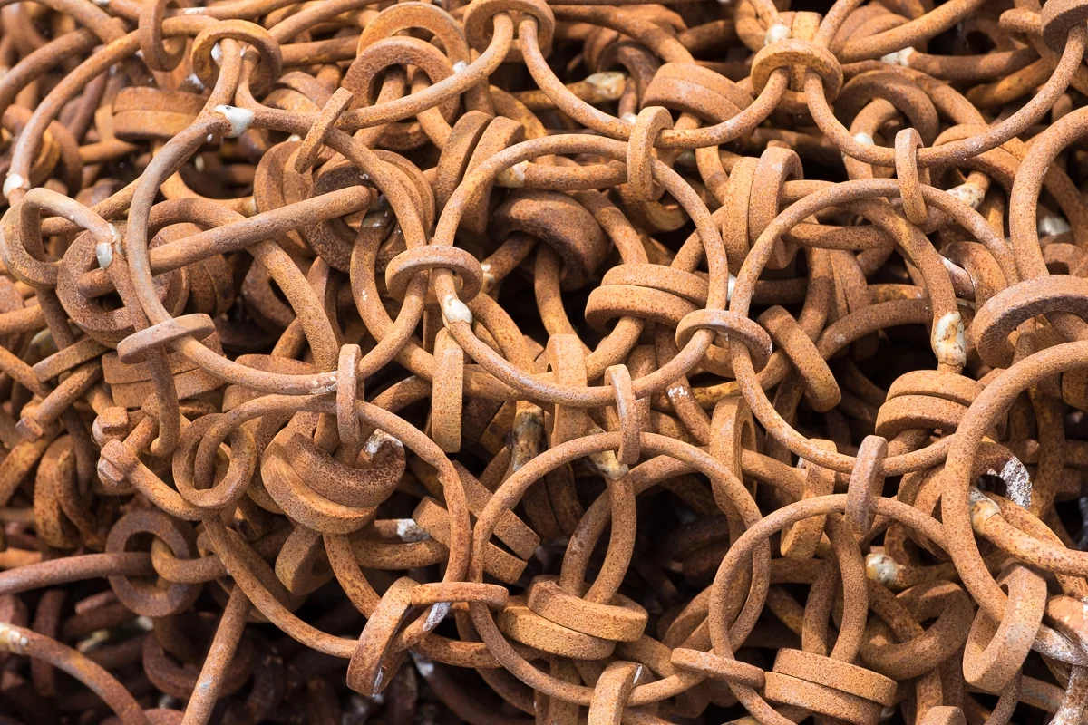  Rusting chains ~&nbsp;Puerto de Conil Andalucía Spain&nbsp; 