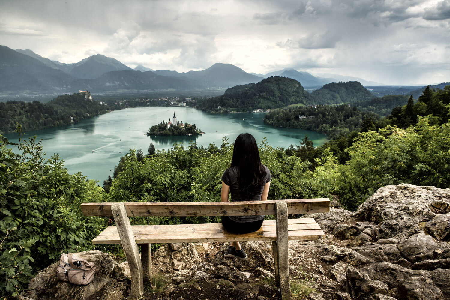 Overlooking Lake Bled, Slovenia