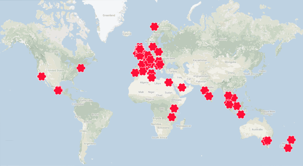 The Map of Collaborative Coworking - our CONNECT network around the world