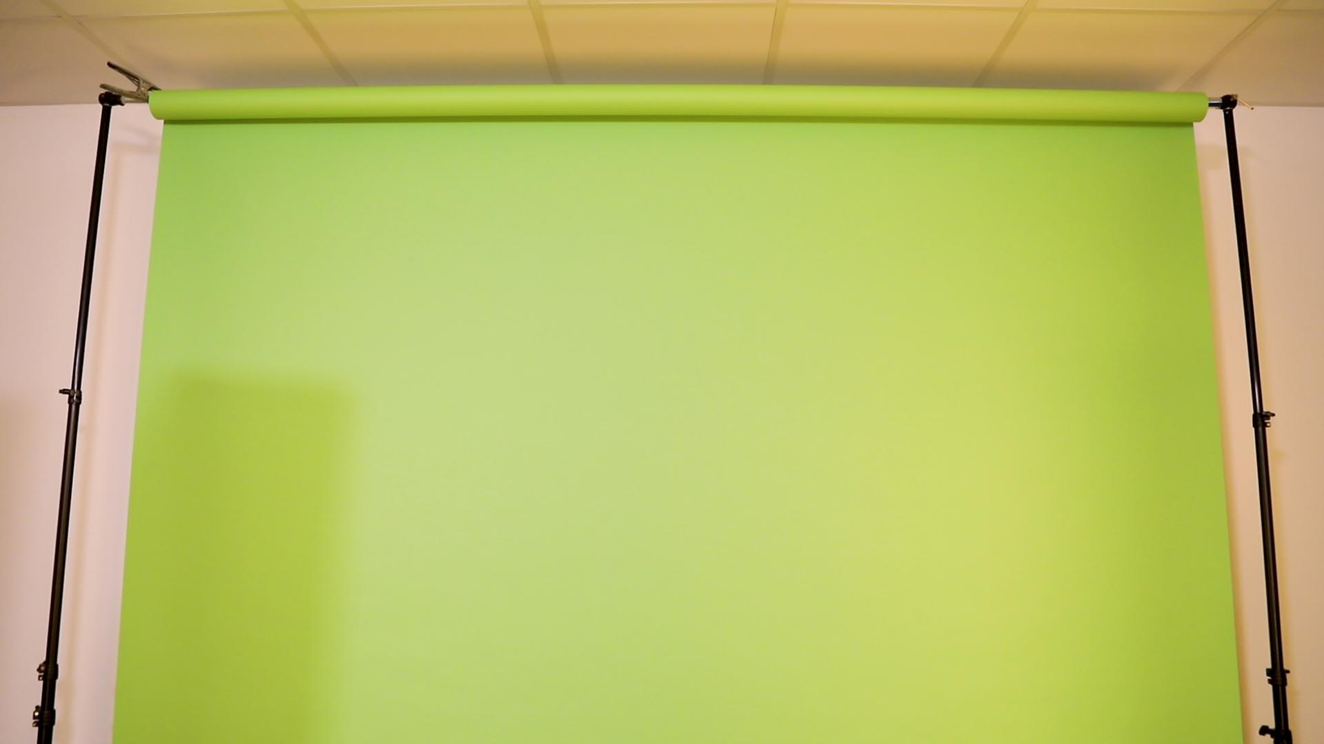 Example of a Green Screen.
