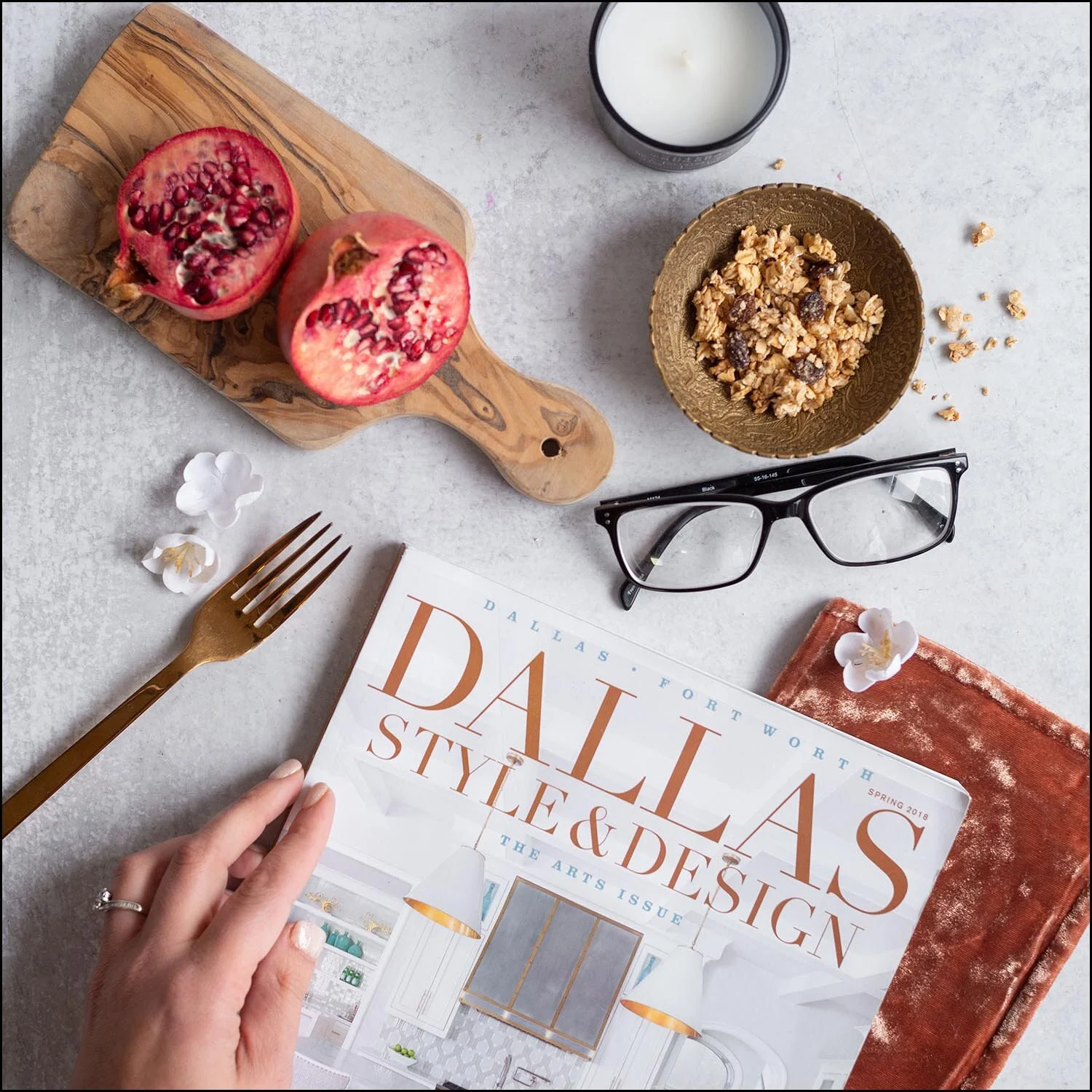 Food Flat Lay Photography - Credit – ReplicaSurfaces.com