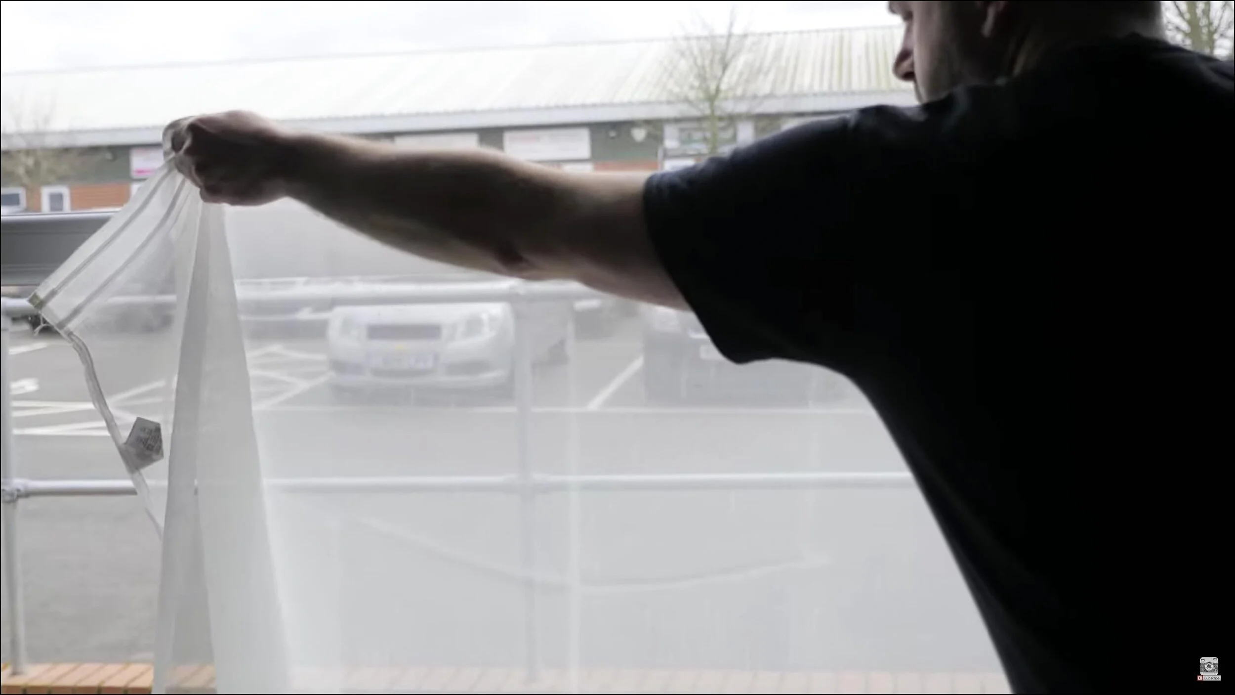 Softening light with chiffon fabric