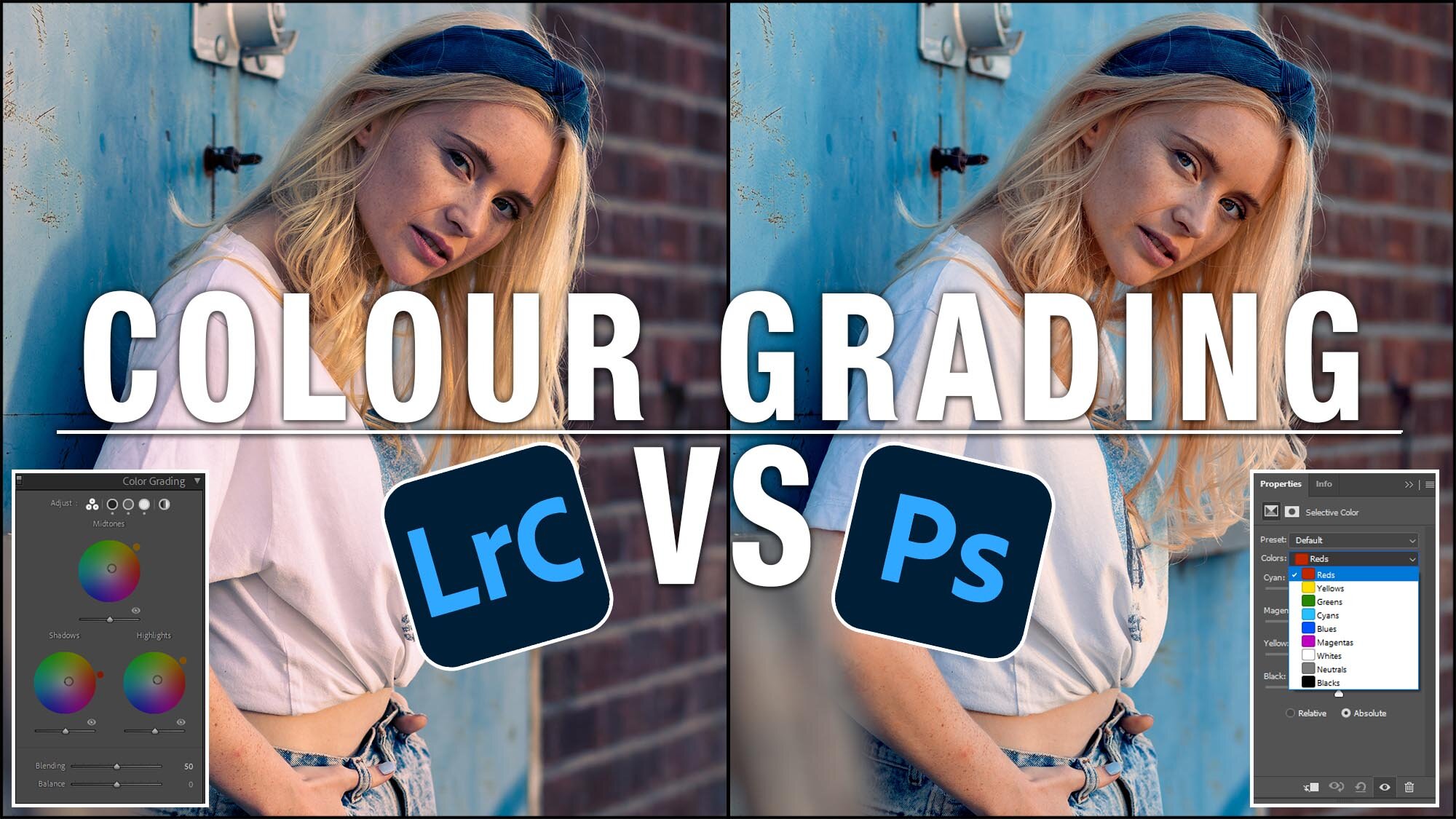 Colour grading in Lightroom - vs Photoshop