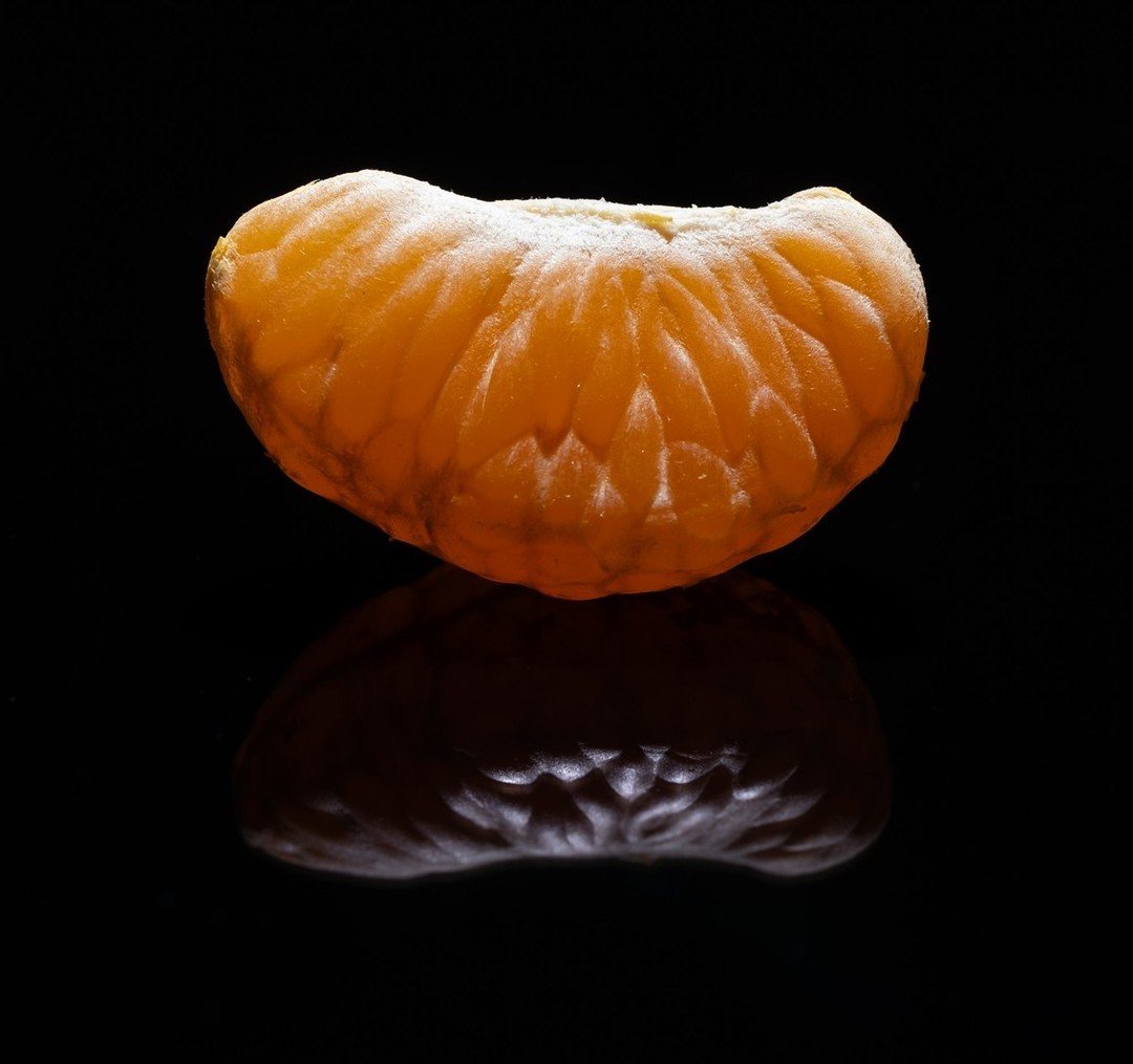 Very creative image by member Juan Carrillo in response to this months assignment 'Close Up' 📸🍊

Fujifilm XT30ii - 1/180 sec - ISO 320 - Focal length 30mm

Juan writes, &quot;My wife named it: Floating tangerine. Well for this one I wanted a black,