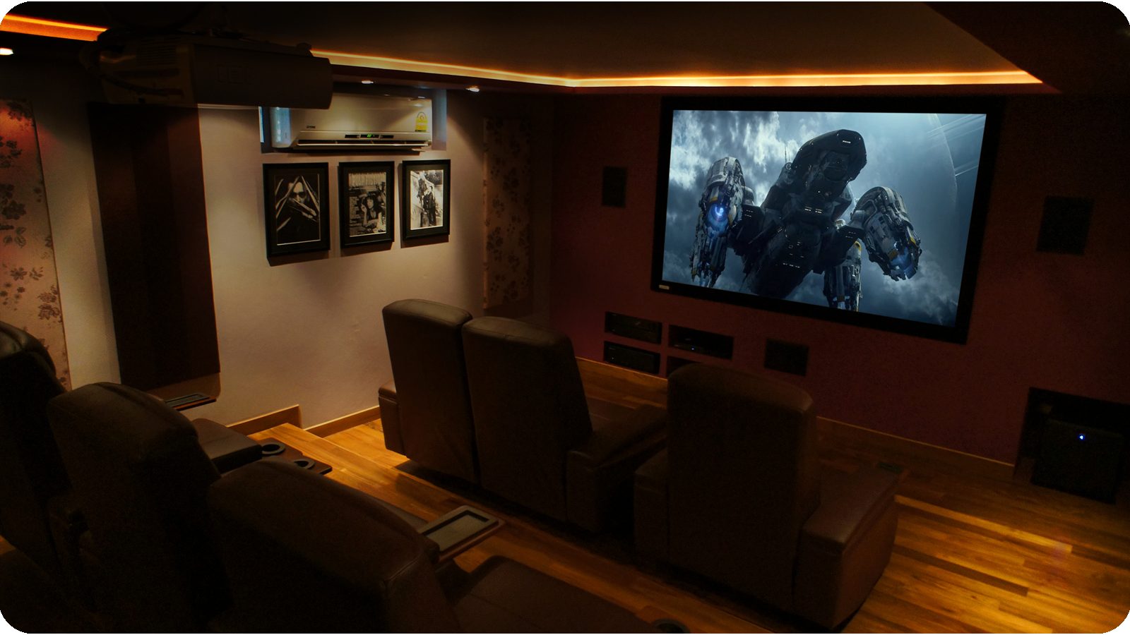 Front view of eventual Home Cinema