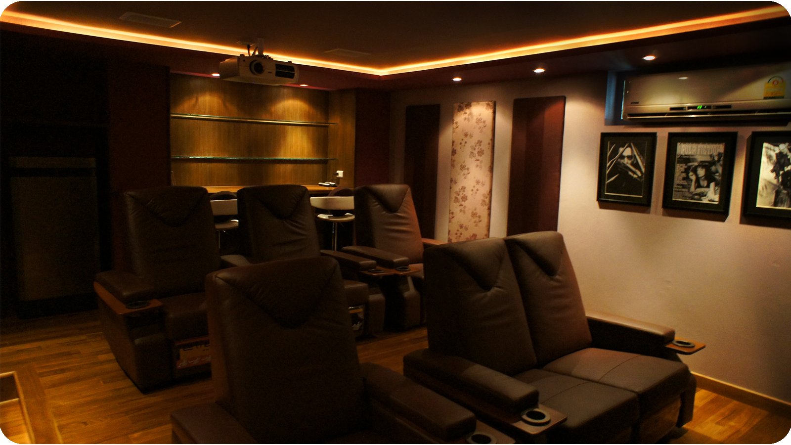 Rear view of eventual Home Cinema