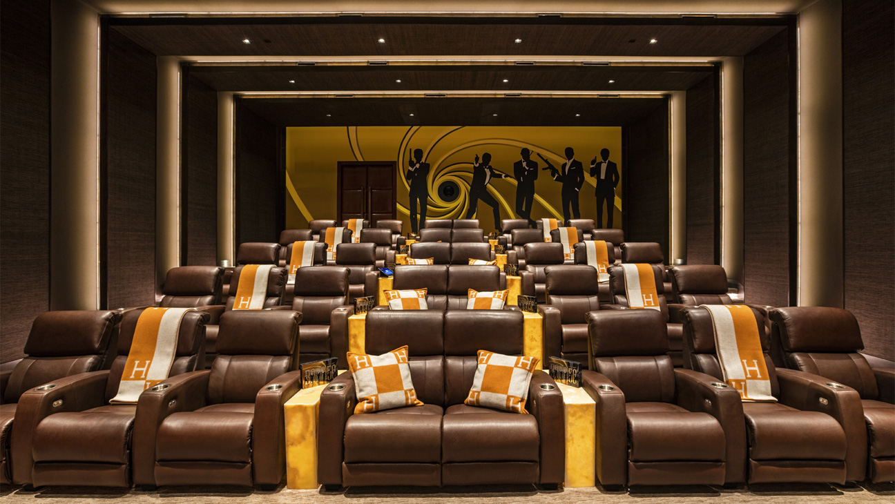 So What's the cinema like in America's most expensive home?