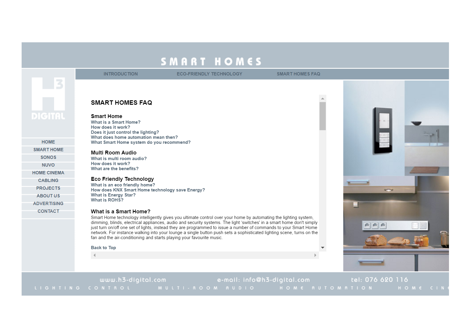 Smart Homes FAQ in 2009