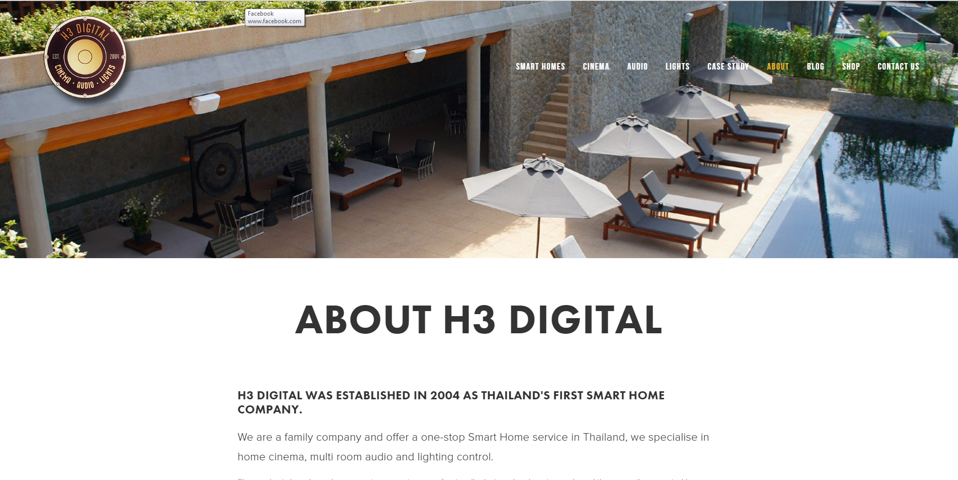 2016 About H3 Digital page