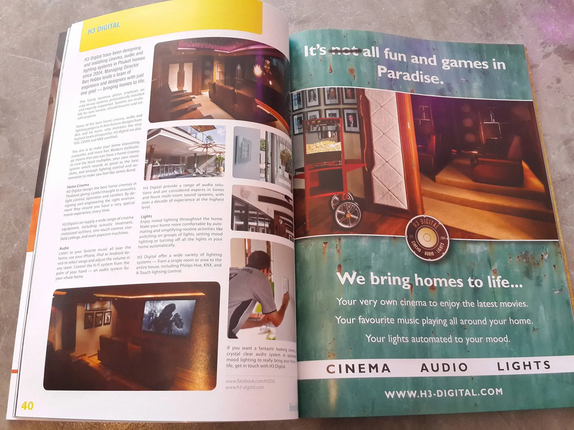 Another magazine feature about Home Cinema in Thailand from H3 Digital.