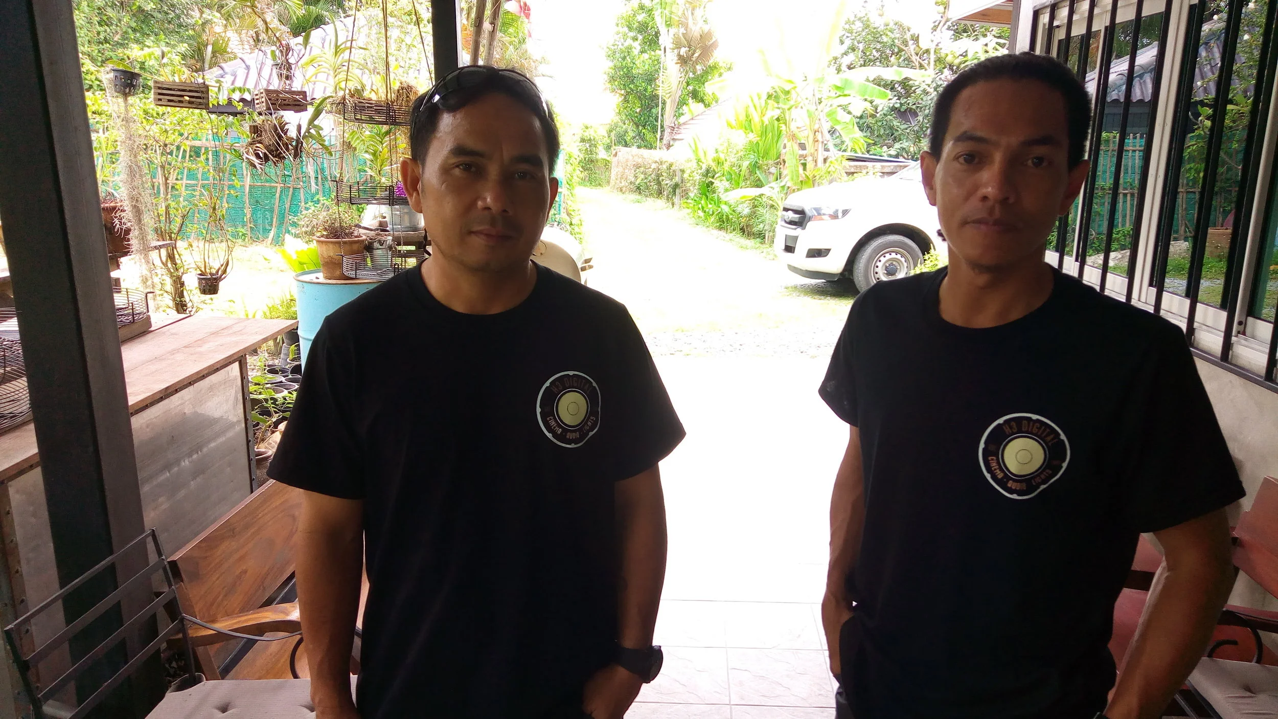 Wit and Wirut modelling our new T-Shirts
