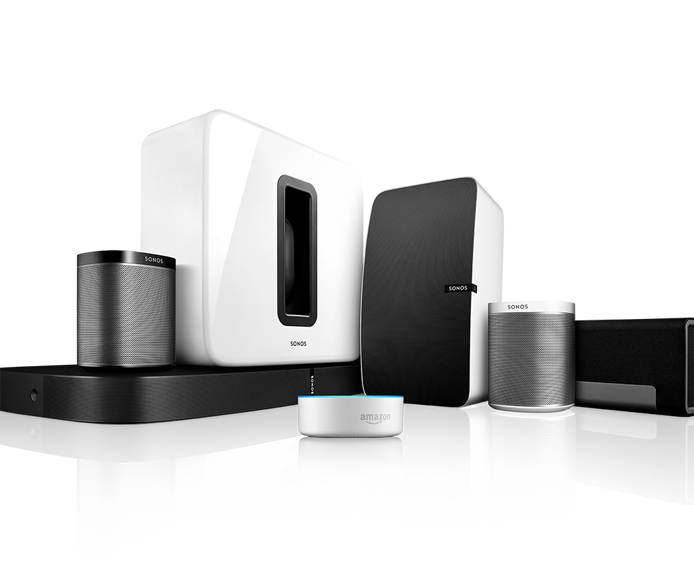 The SONOS family of multi room audio products
