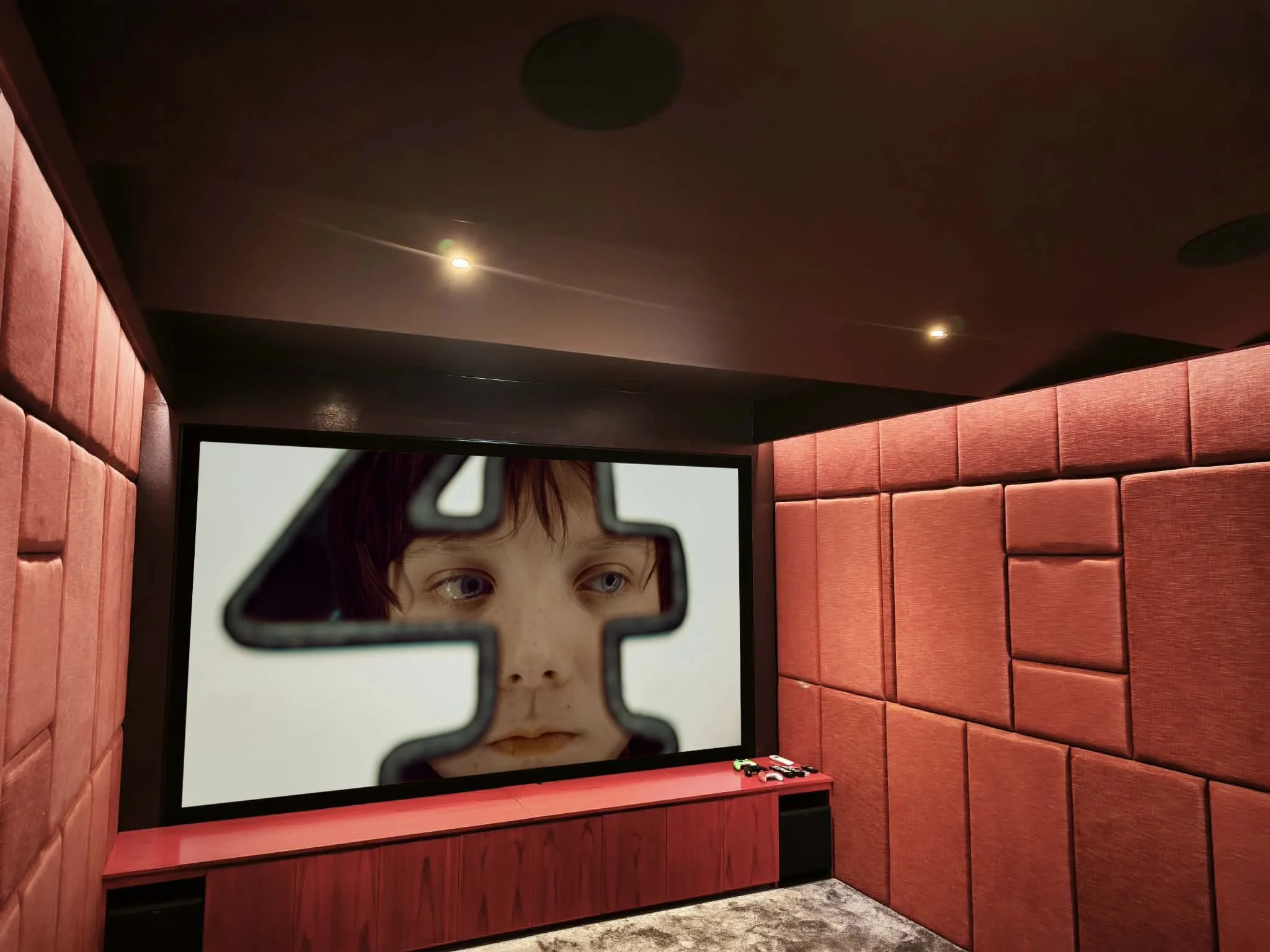 Home Cinema in Red