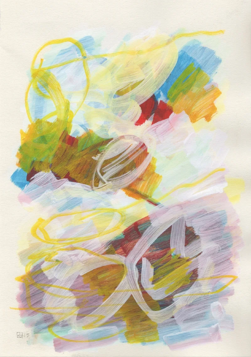 Fibonacci's Summer #8 (2015) acrylic marker on paper, 29,7x21cm