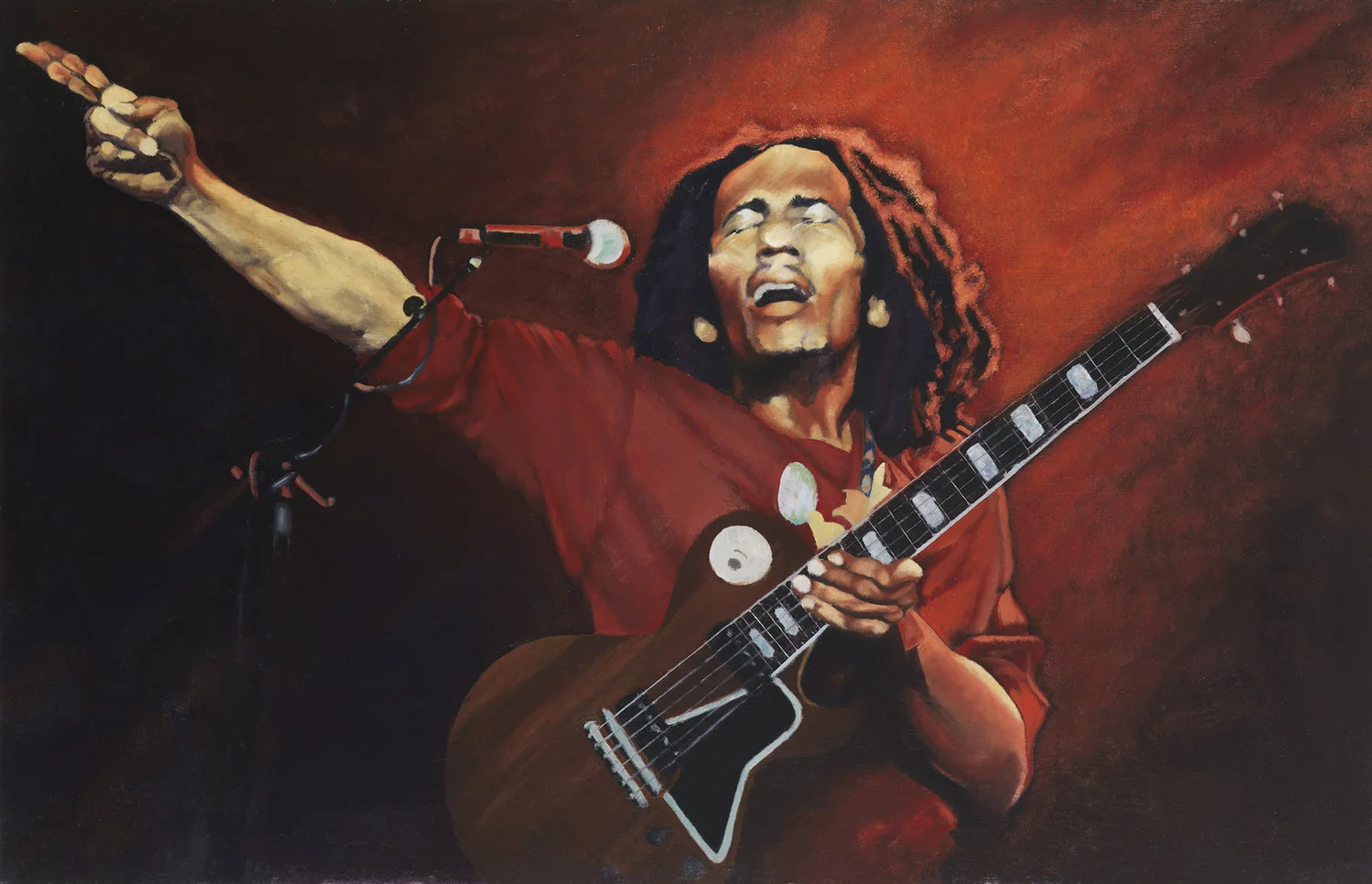 Bob Marley 27" h X 42" w
