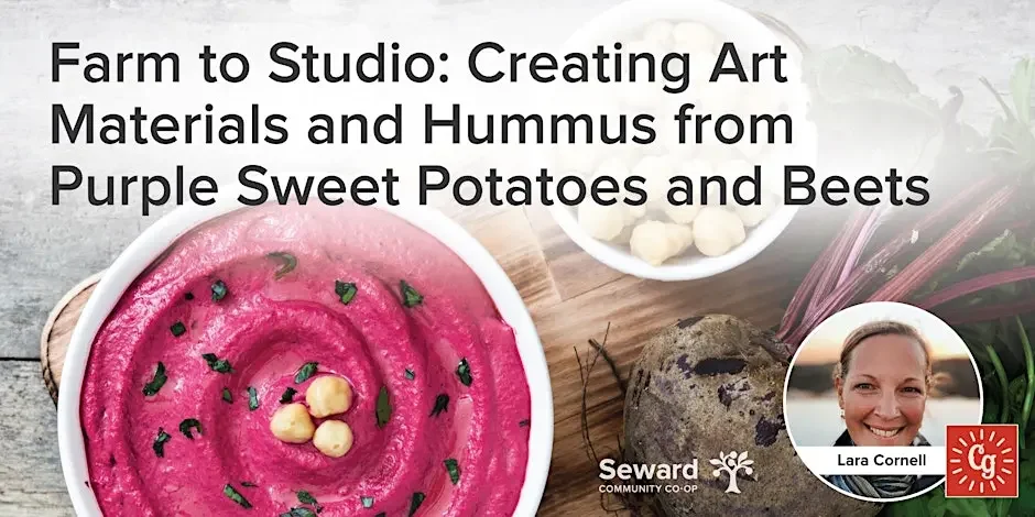 Farm to Studio: Art Materials &amp; Hummus from Purple Sweet Potatoes &amp; Beets