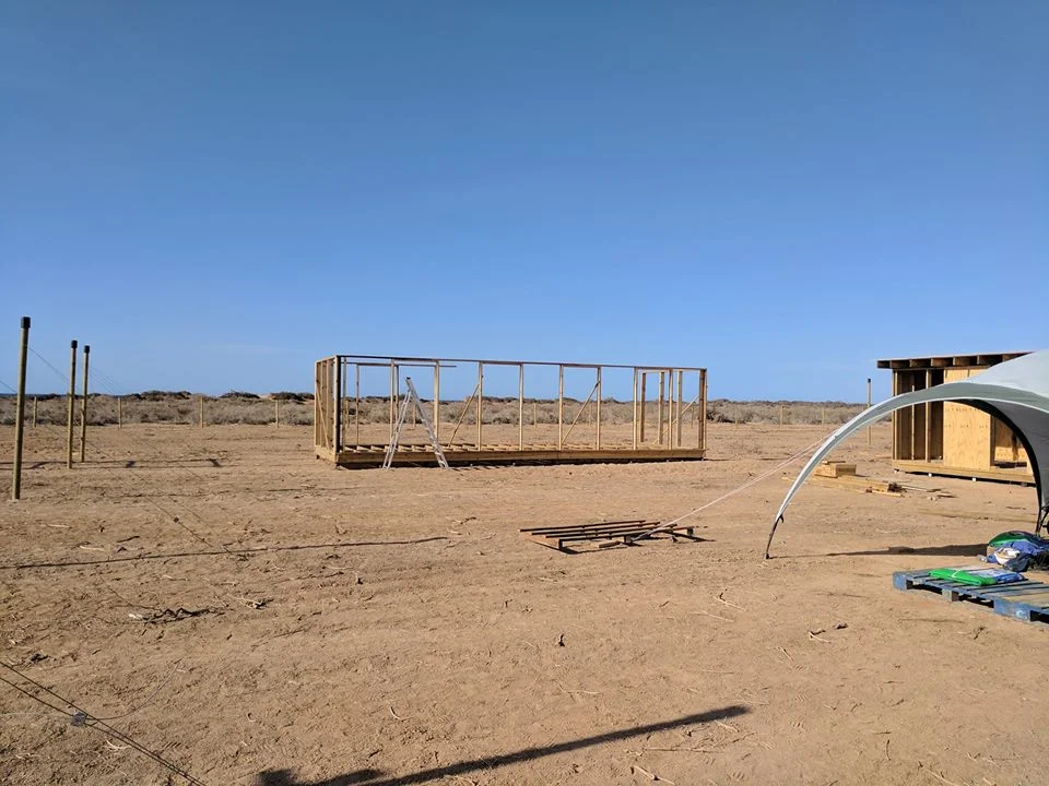 Salt shed coming along nicely