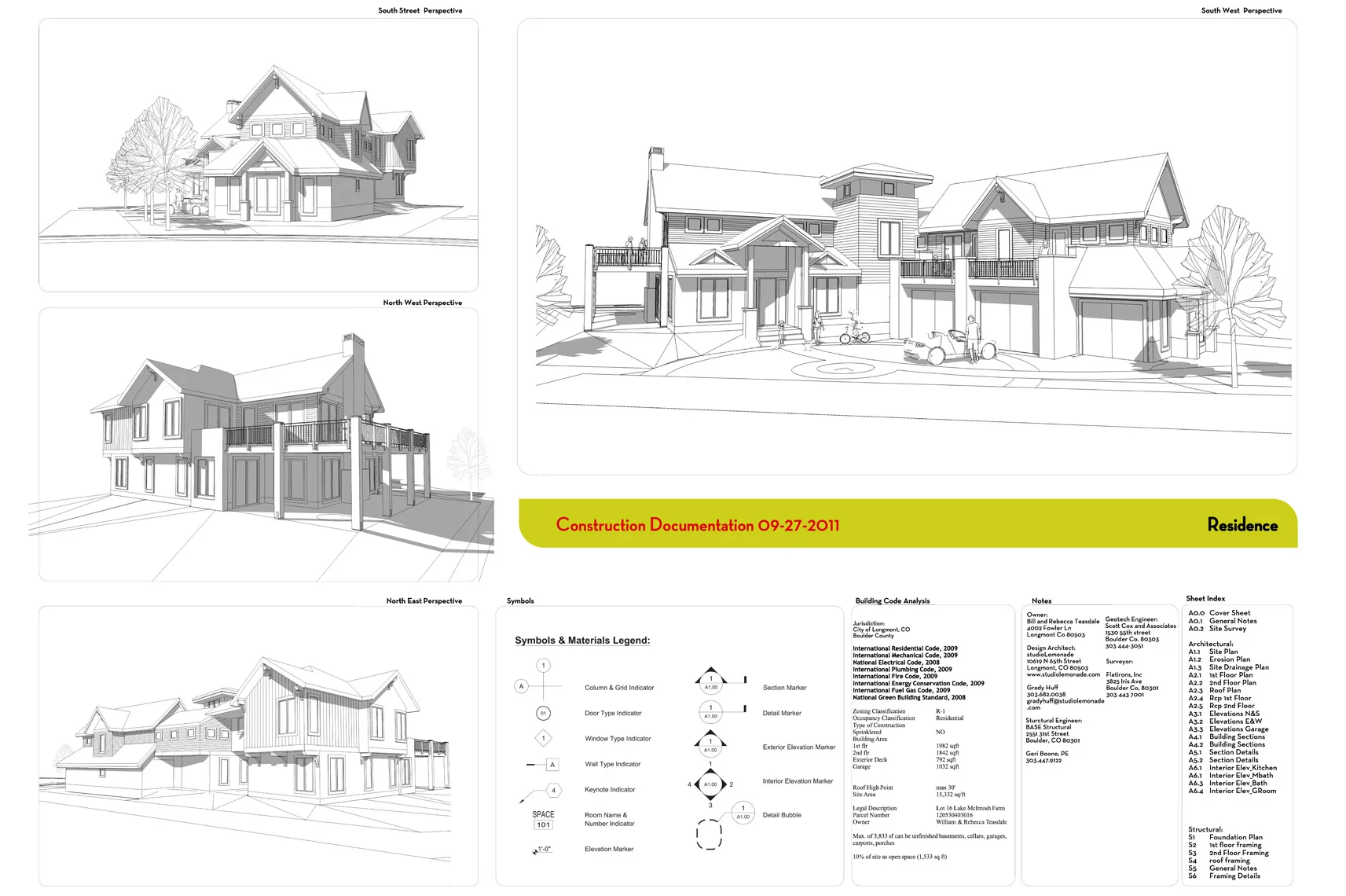 Ground Up Private Residence – Boulder County