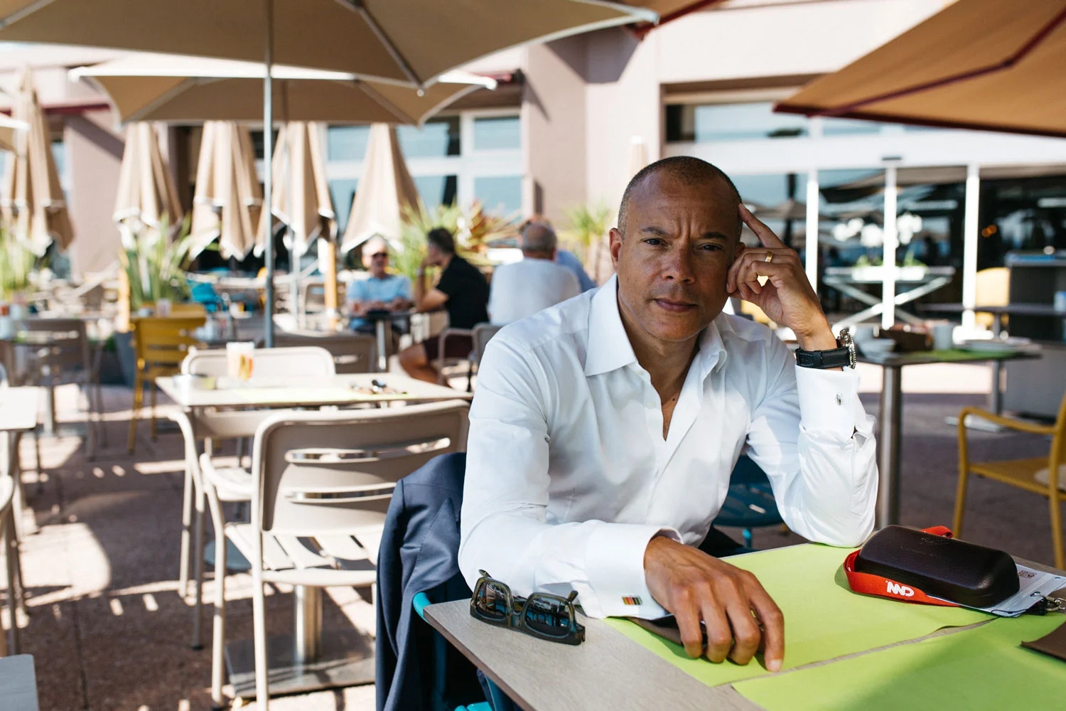 Manfred Fitzgerald during our interview at the Pullman Casino Hotel in Cannes