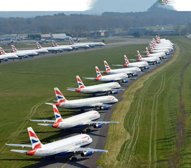 Planes Grounded By Coronavirus Pandemic Sit Idle At Airports Around The World – In Pictures