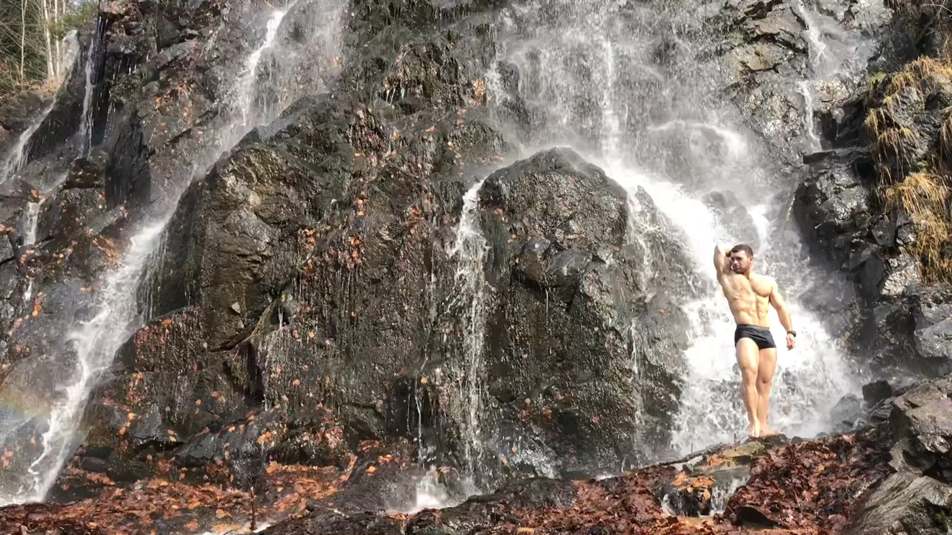 Amazing flexing in Germany with Sergey