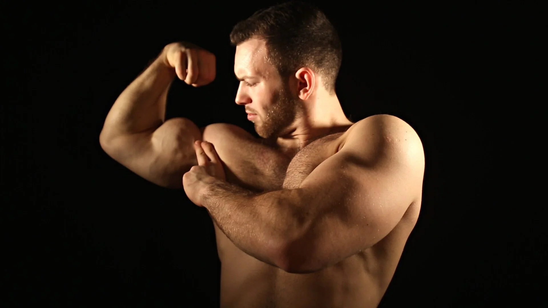 Giant biceps woman