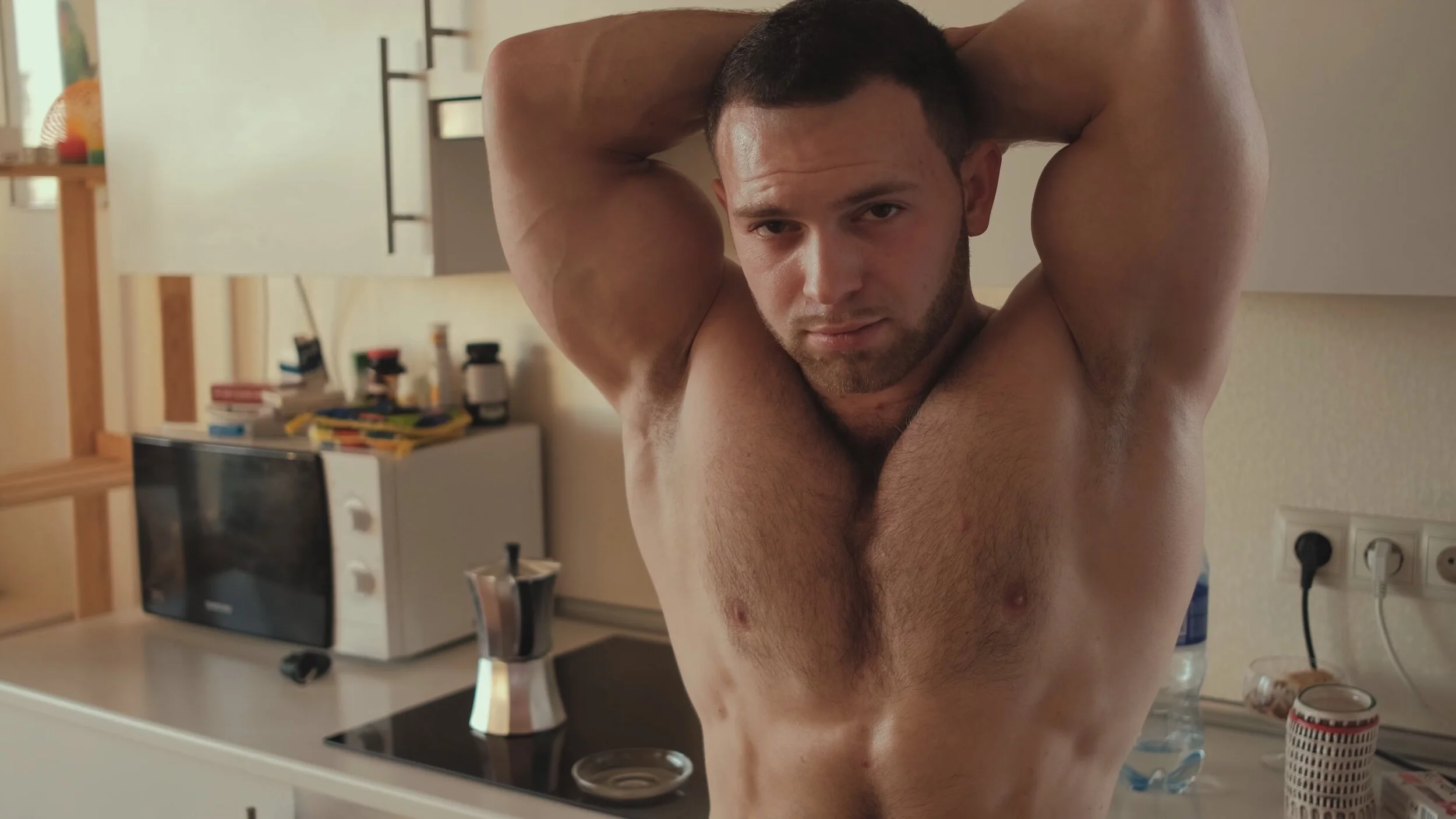 Super Hot Aesthetic flexing show from Sergey